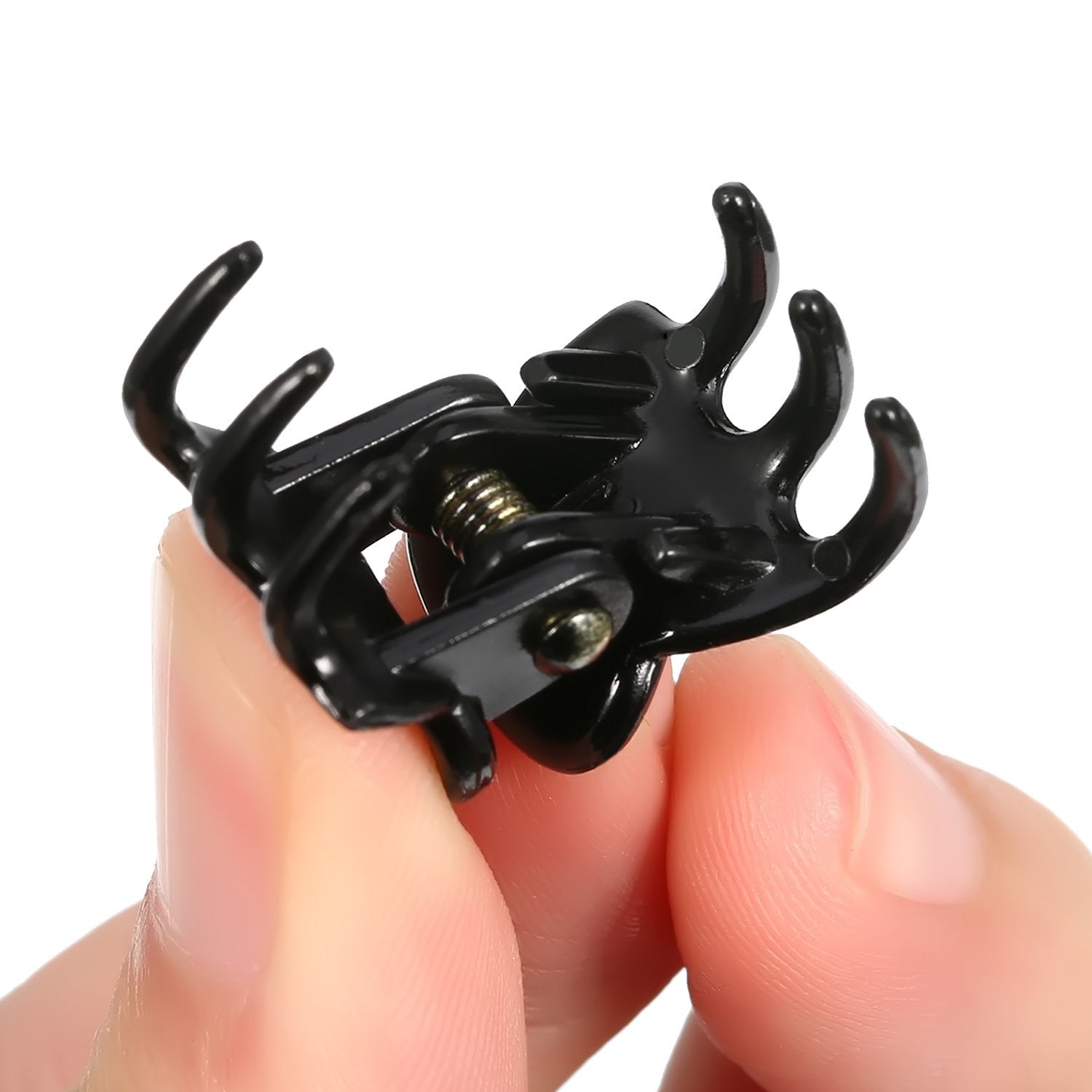 Hotop 24 Pcs Mini Butterfly Hair Clips Small Hair Clips Tiny Hair Claws Pins Clamps Plastic For Women Hair (Black)