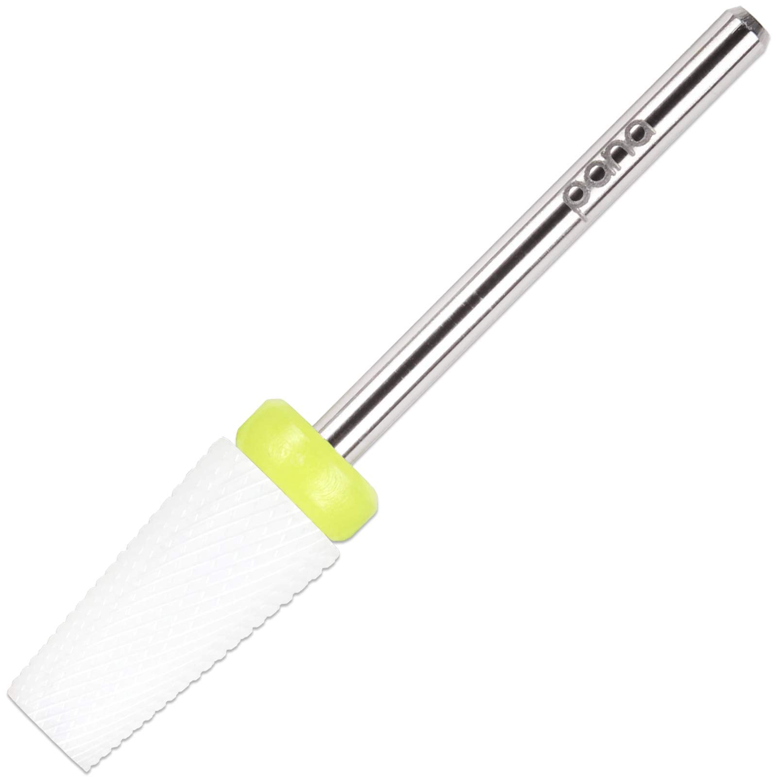 Pana Professional Usa Ceramic White Tapered Barrel Bit Nail Drill (Grit: Extra Fine - Xf) 3/32Inch Shank Size