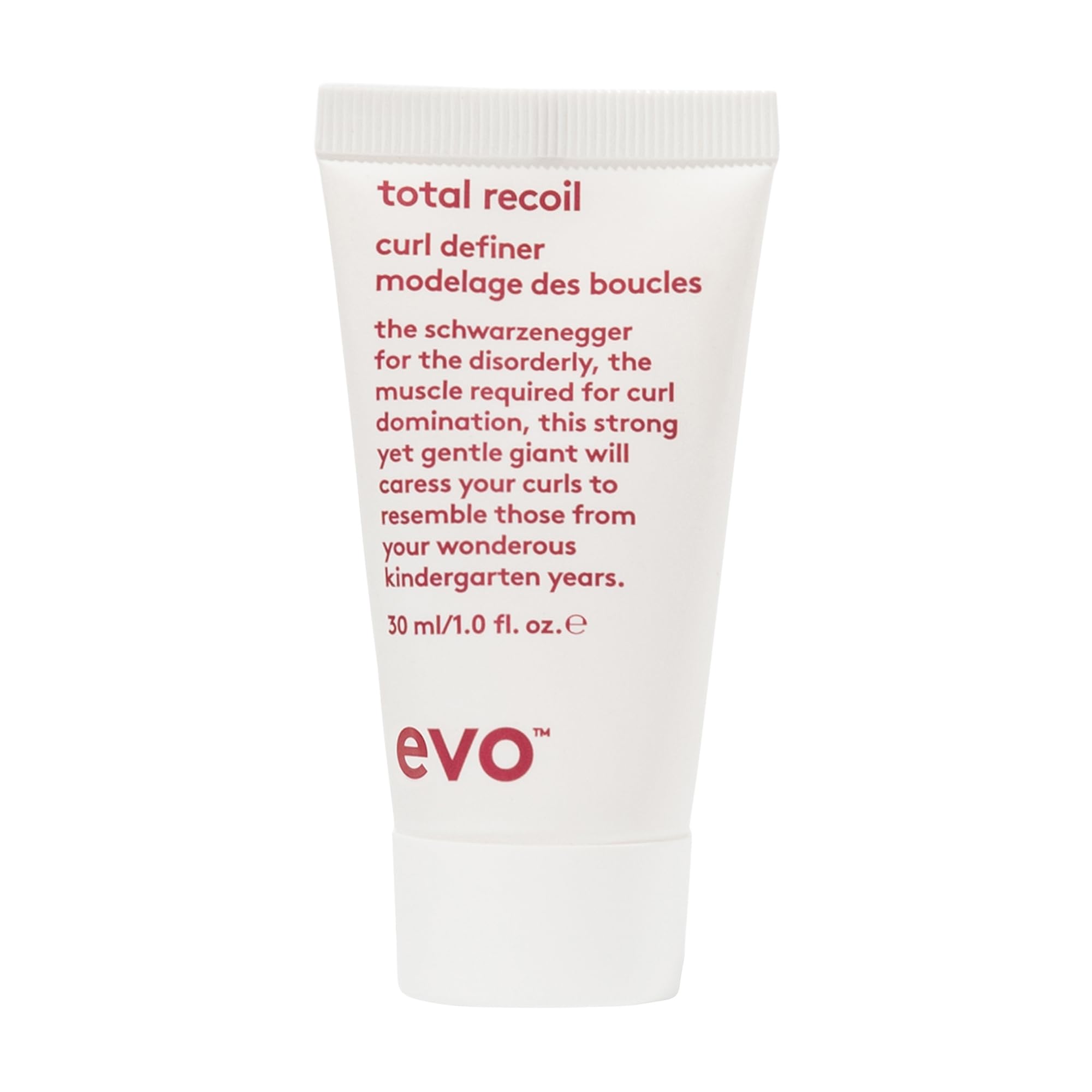 EVO Total Recoil Curl Defining Cream for Curly & Coily Hair - Strong Hold, Anti-Frizz & Moisturizing - 1 fl oz, Travel Size