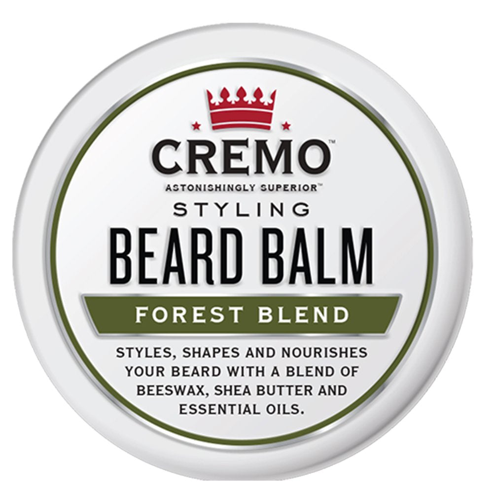 Cremo Styling Beard Balm, Forest Blend, Nourishes, Shapes And Moisturizes All Lengths Of Facial Hair, 2 Ounce (Packaging May Var