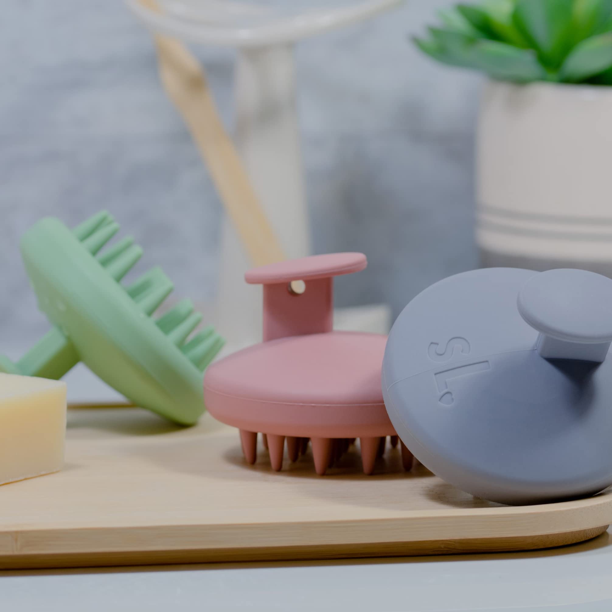 Scalpluv | Scalp Massager Hair Brush, 3 In 1 Hair Massager, Exfoliator, Promotes Hair Growth, Dandruff Treatment, Waterproof Sho
