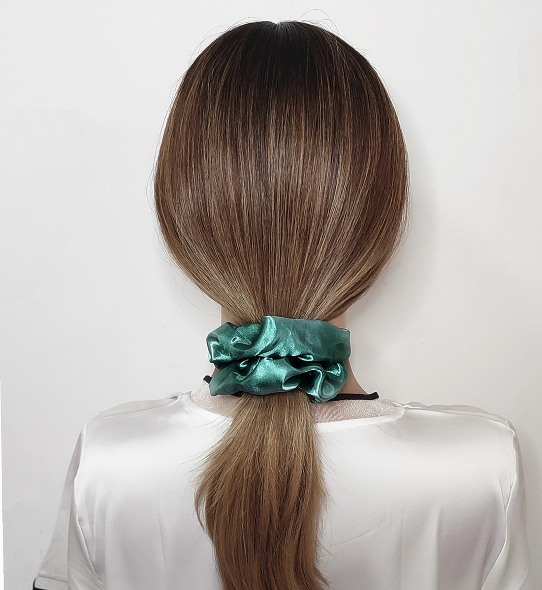 12 Pcs Satin Silk Scrunchies, Soft Hair Ties, Fashion Bands, Bows, Elastic Bracelets, Ponytail Holders For Women And Girls (4.5