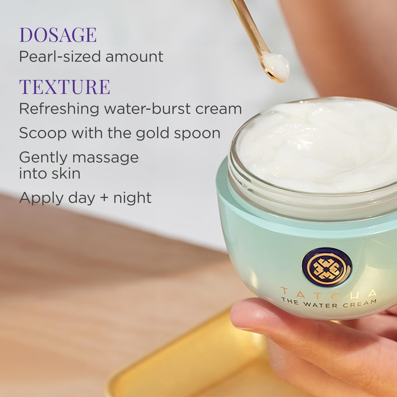 Tatcha The Water Cream  Cream Moisturizer For Face, Optimal Hydration For Pure Poreless Skin  50 Ml  17 Oz