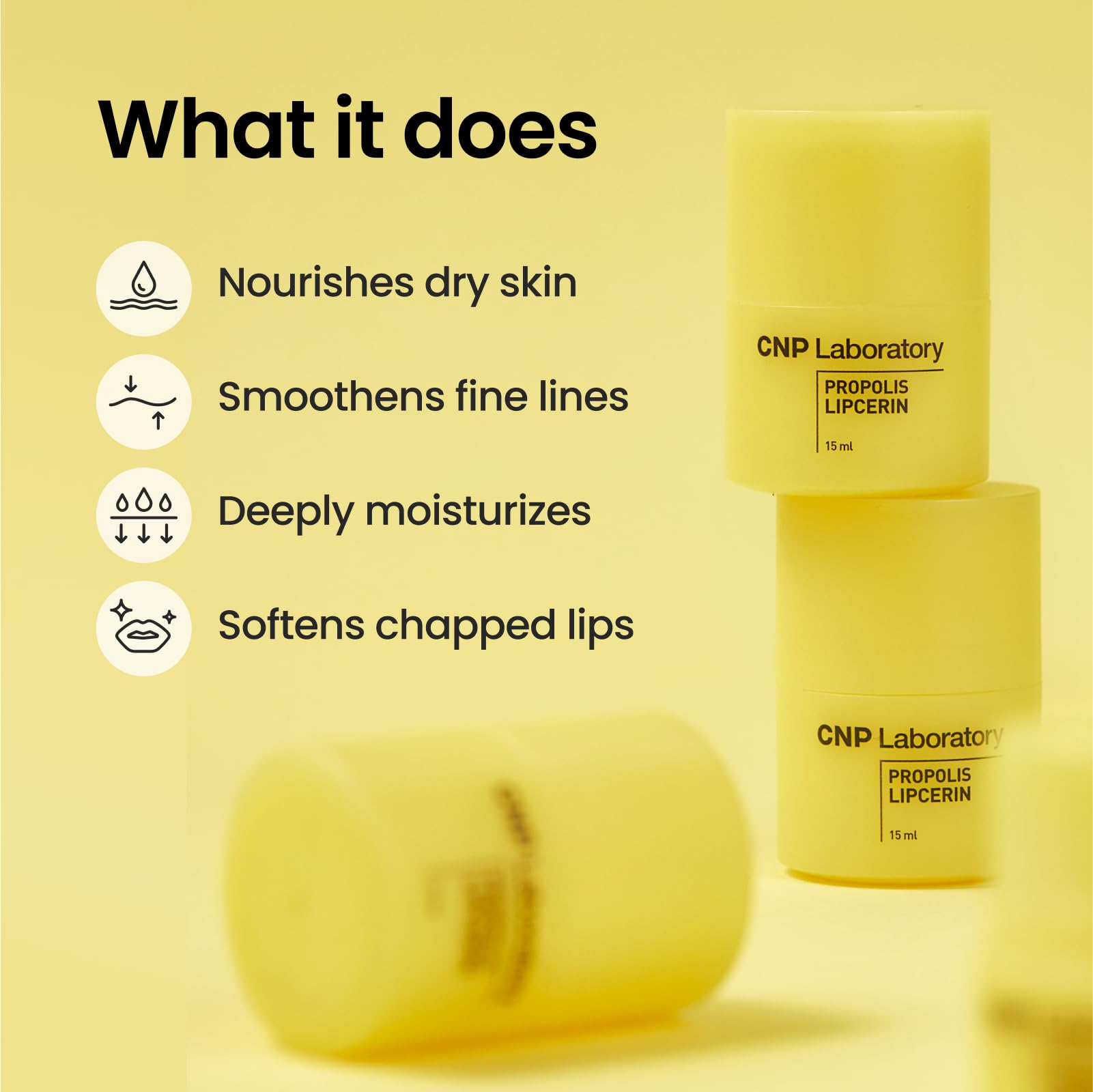 Cnp Honey Lip Butter (0.5 Fl.Oz / 15Ml) - Propolis Lipcerin, Hydrating Overnight Manuka Lip Balm & Mask, 12Hrs Long-Lasting Mois
