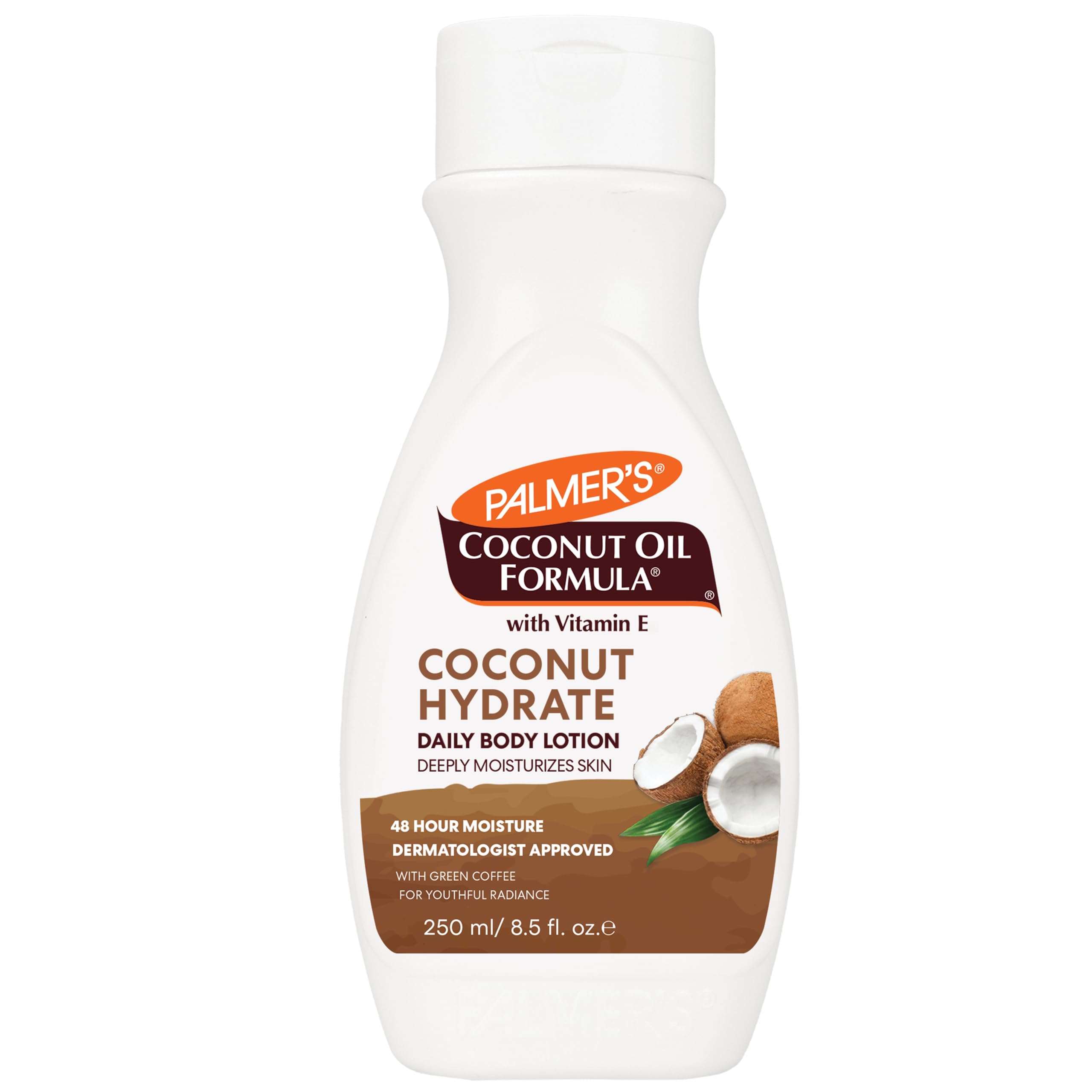 Palmer's Coconut Oil Formula Body Lotion for Dry Skin, Hand & Body Moisturizer with Green Coffee Extract & Vitamin E, Flip Cap B
