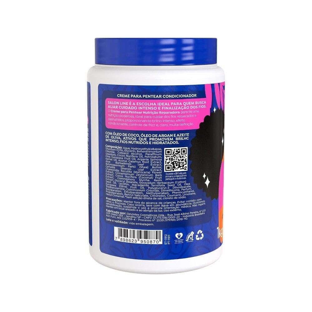 Salon Line - Linha Tratamento (Creme Para Pentear) - Nutricao Reparadora 1000 Gr - (Salon Line - Treatment (Combing Cream) Colle