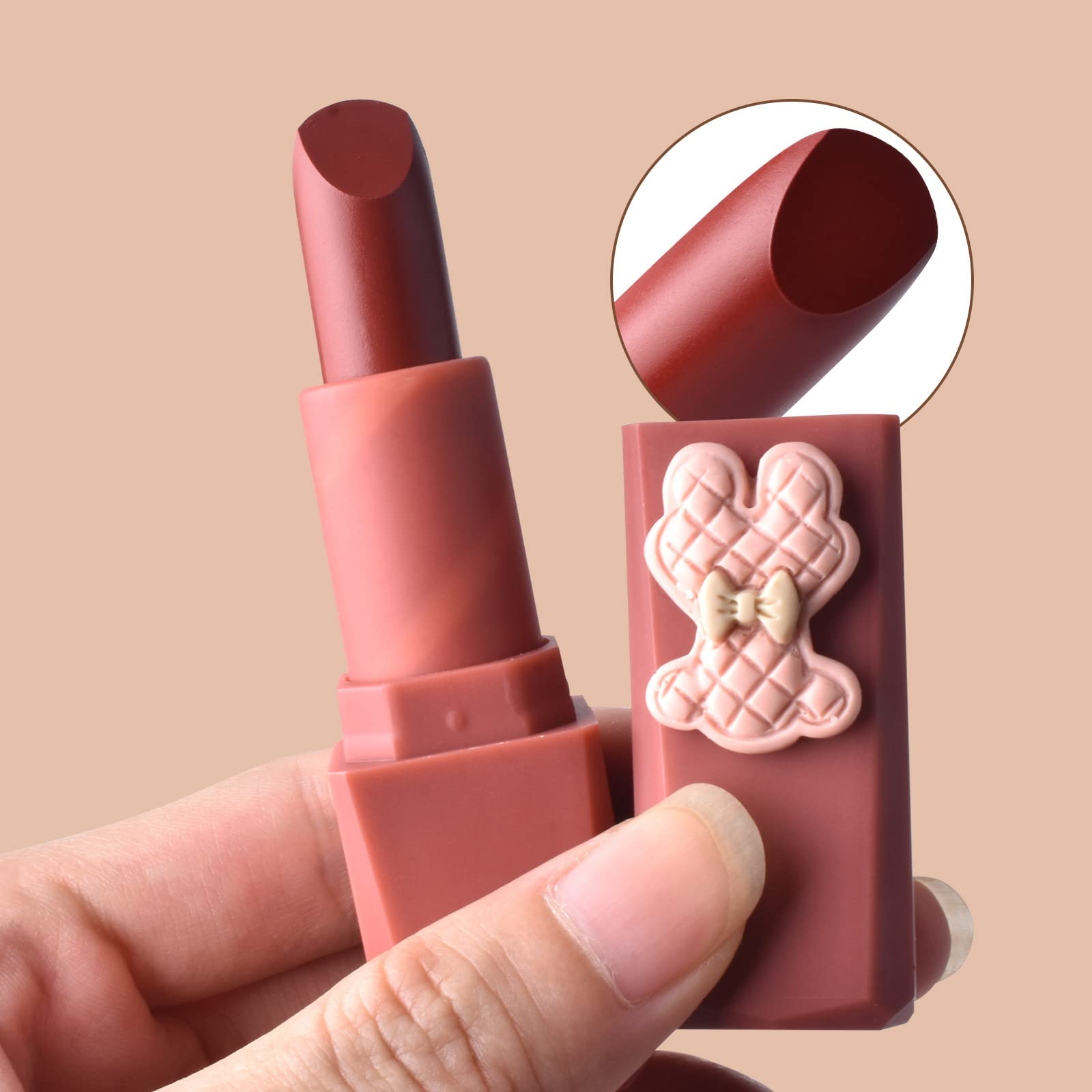 Lamuseland Semi Matte Velvet Lipstick, Long Lasting Waterproof Long Wear Lip Stain,Lip Makeup For Womman. (H9440B)