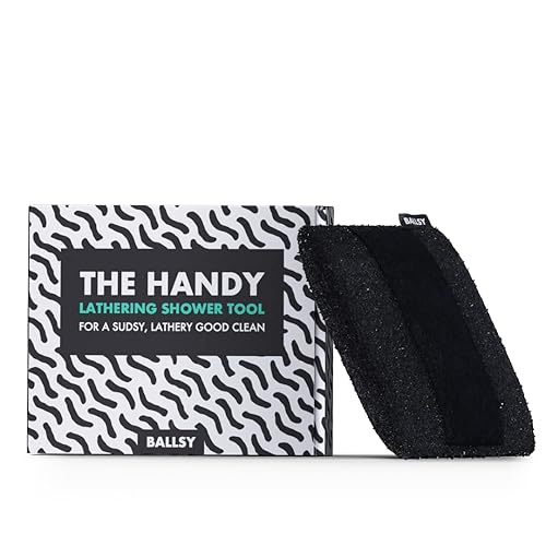 Ballsy Handy Shower Tool Sponge For Generating Extra Suds, With Gently Exfoliating Design - Valentines Day Gifts For Him