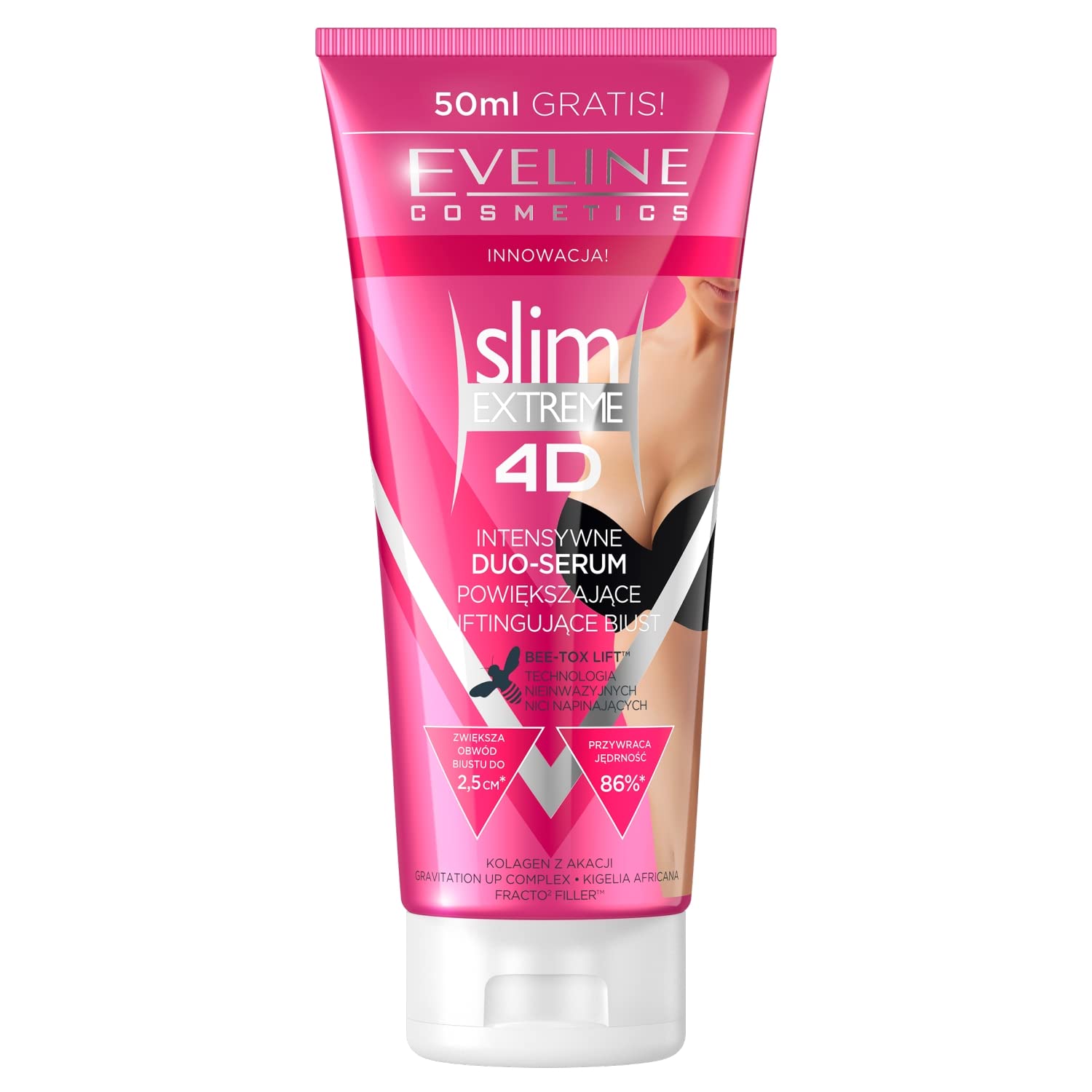 Eveline Slim Extreme 4D Bust Enhancing Serum Mezo Push-Up, 7.04 Fluid Ounce