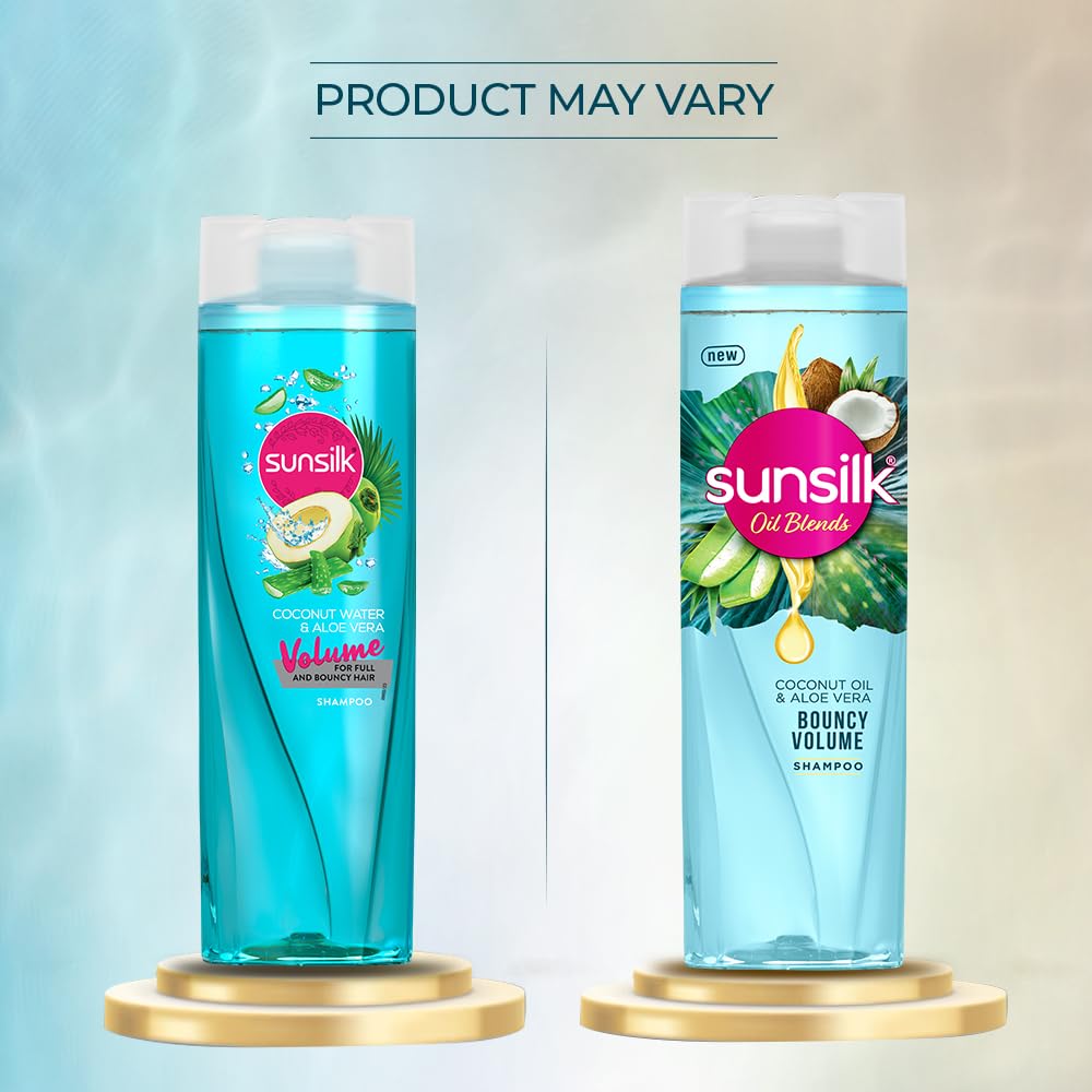 Sunsilk Coconut Water & Aloe Vera Volume Hair Shampoo, 195 Ml / 6.5 Fl.Oz