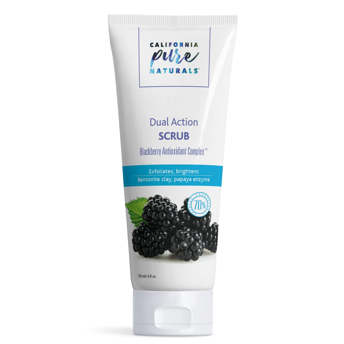 CPN California Pure Naturals California pure naturals dual action scrub. exfoliating face wash for soft & polished skin (4.0 oz)