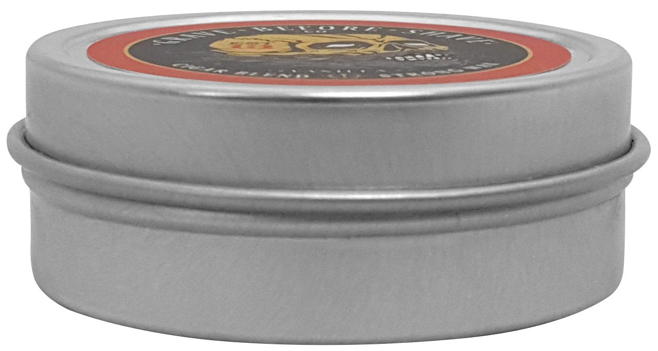 Grave Before Shave Fisticuffs Cigar Blend Strong Hold Mustache Wax 1 Oz. Tin
