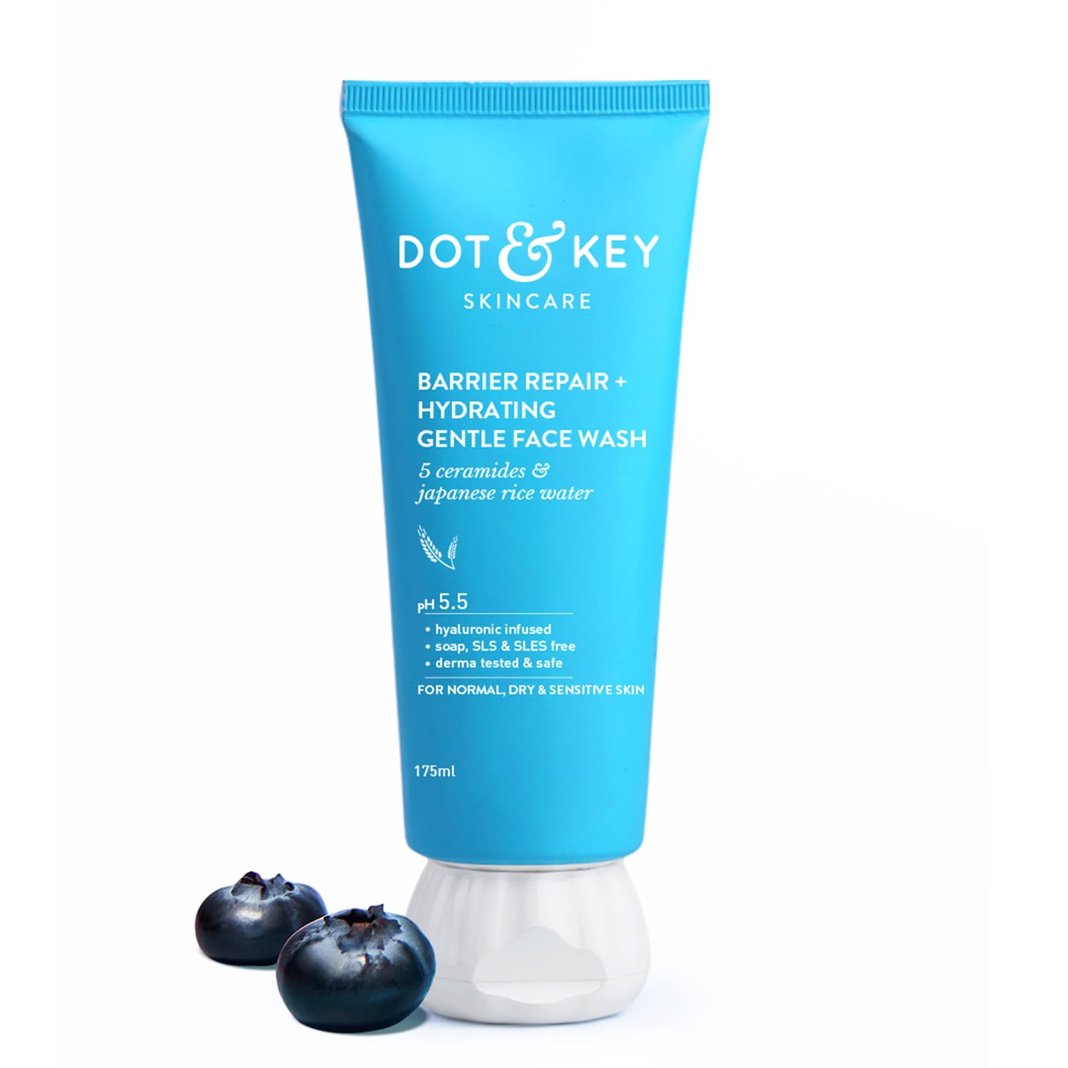 Dot & Key Barrier Repair + Hydrating Gentle Face Wash With Probiotic | Ceremide Face Wash | For Dry Skin,Normal Skin&Sensitive S