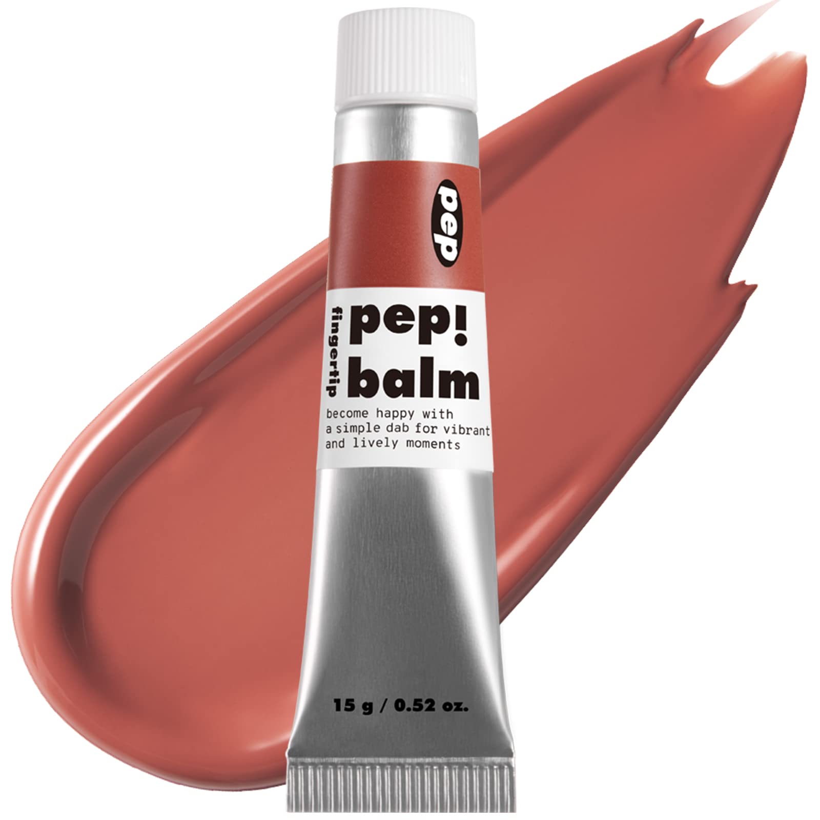 I'M MEME Multi-use Lip and Cheek Tint - Pep! Balm | Wtih Shea Butter, Gift, Liquid Blush and Lip Paint, Travel-Friendly, 004 Cor
