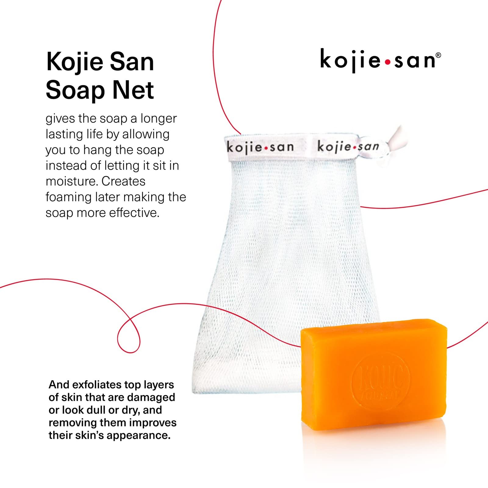 Kojie San Skin And Body Soap - Original Kojic Acid, Dark Spot Remover Soap Bar With Coconut & Tea Tree Oil - 135G X 6 Bars With