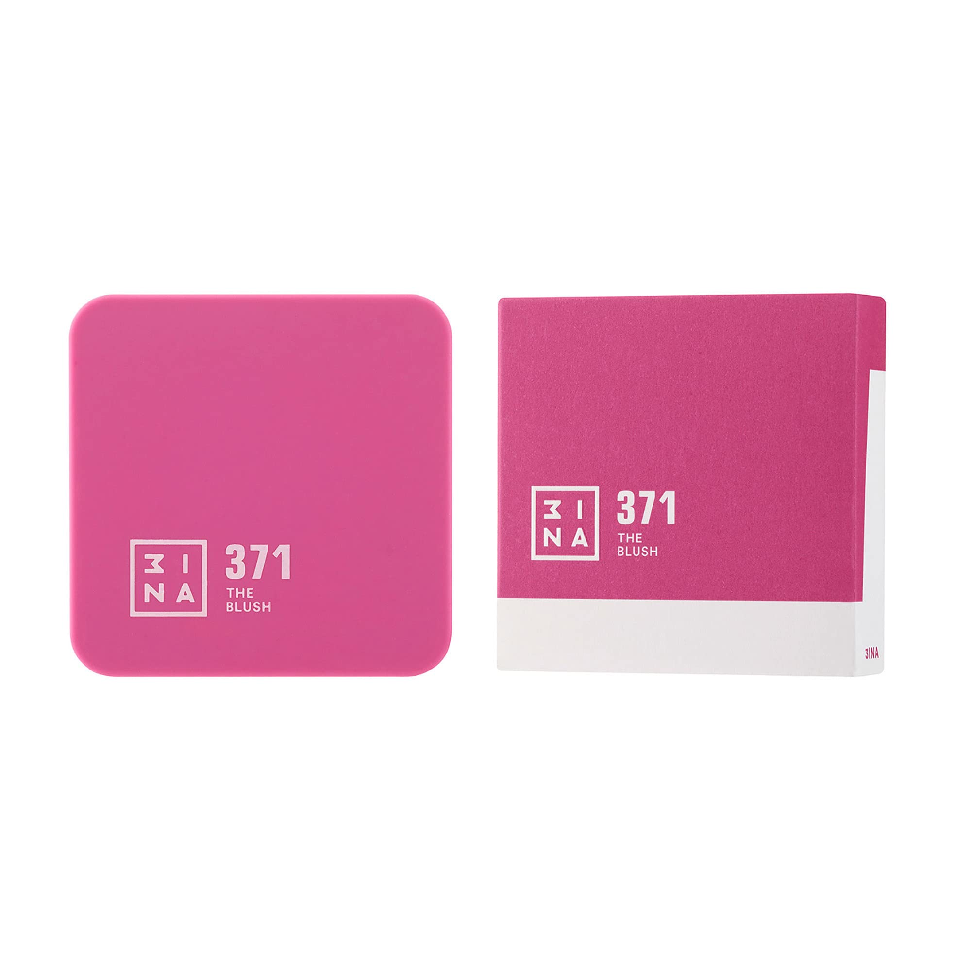 3Ina The Blush 371 - Natural, Light Mineral Powder Blush For Sensitive Skin - Blendable, Buildable Rouge To Give Skin A Pigmente