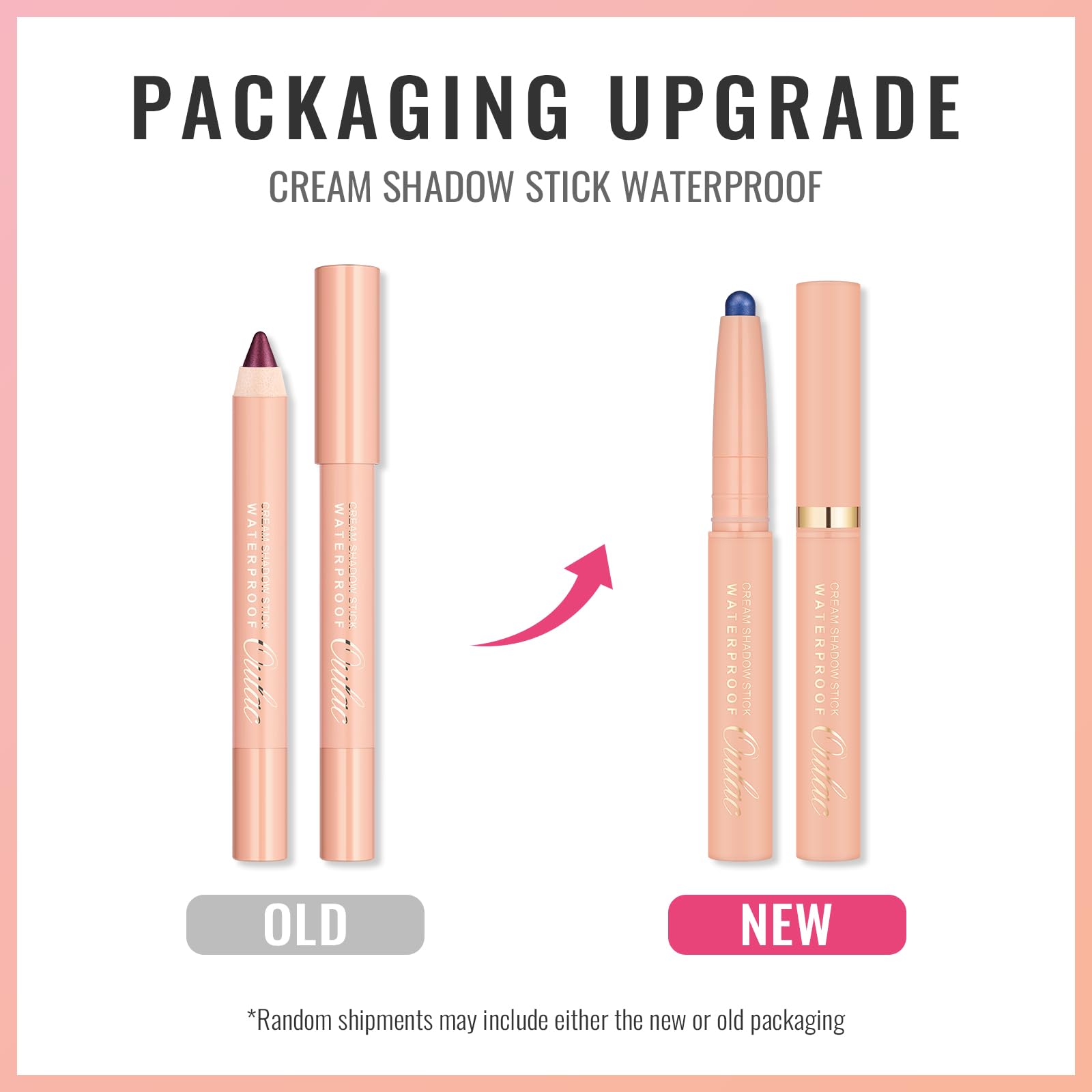 Oulac Waterproof Eye Shadow Stick Smooth And Long Lasting, Shimmering Glitter Finish, Blendable Eyes Makeup, Vegan & Cruelty-Fre