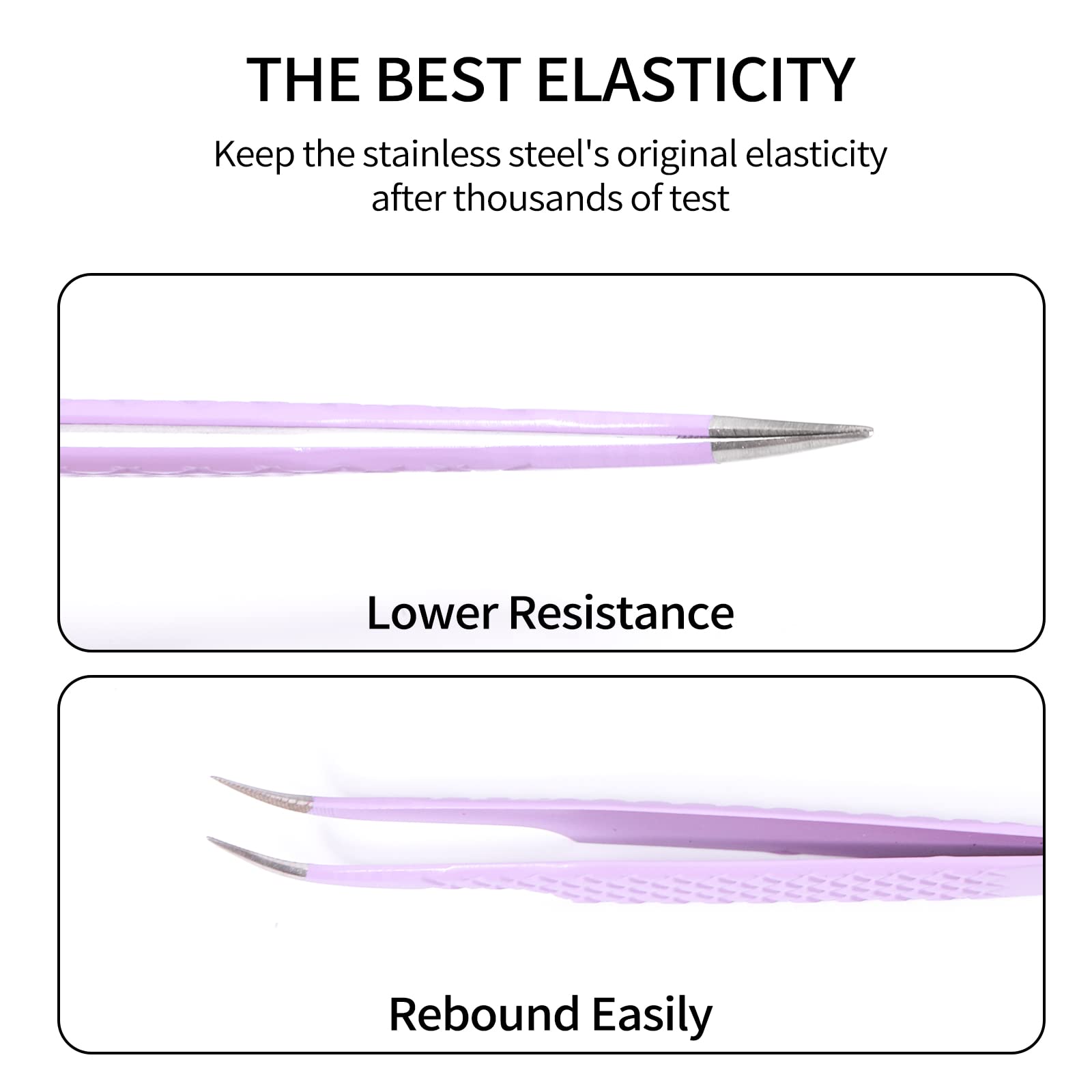 Veyes Inc Fiber Tip Eyelash Extension Tweezers Volume J45 Lash Tweezers For Professional Eyelash Extension Tool