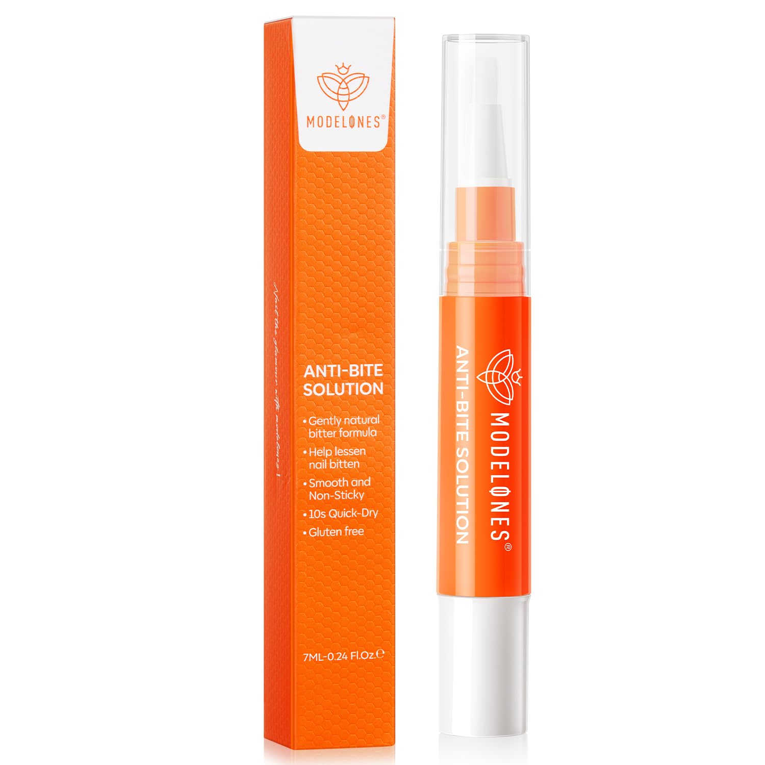 modelones Stop Nail Biting Pen, Nail Biting Prevention, Thumb Sucking Deterrent, Nail Biting Treatment for Kids & Adults, Natura