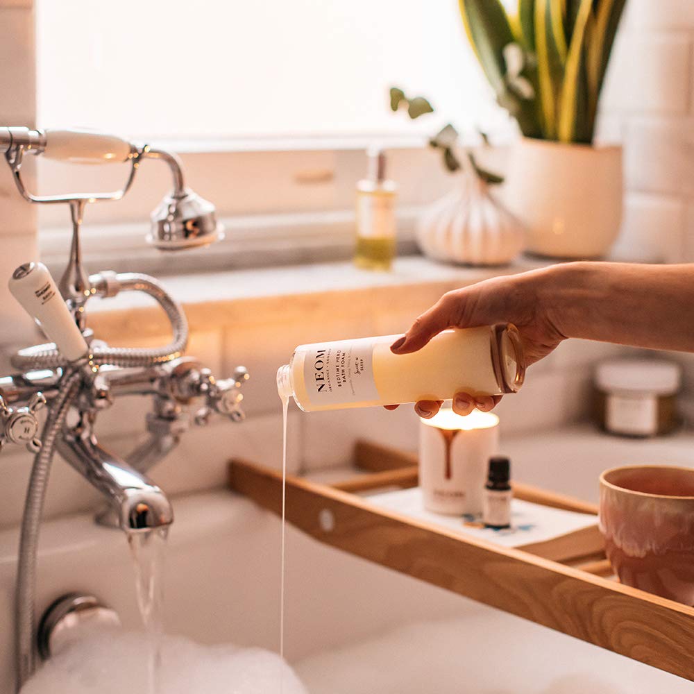 Neom- Lavender, Jasmine & Rosewood Bath Foam, 6.76 Fl Oz | Real Luxury Range | Coconut & Almond Oil | Scent To De-Stress | Vegan