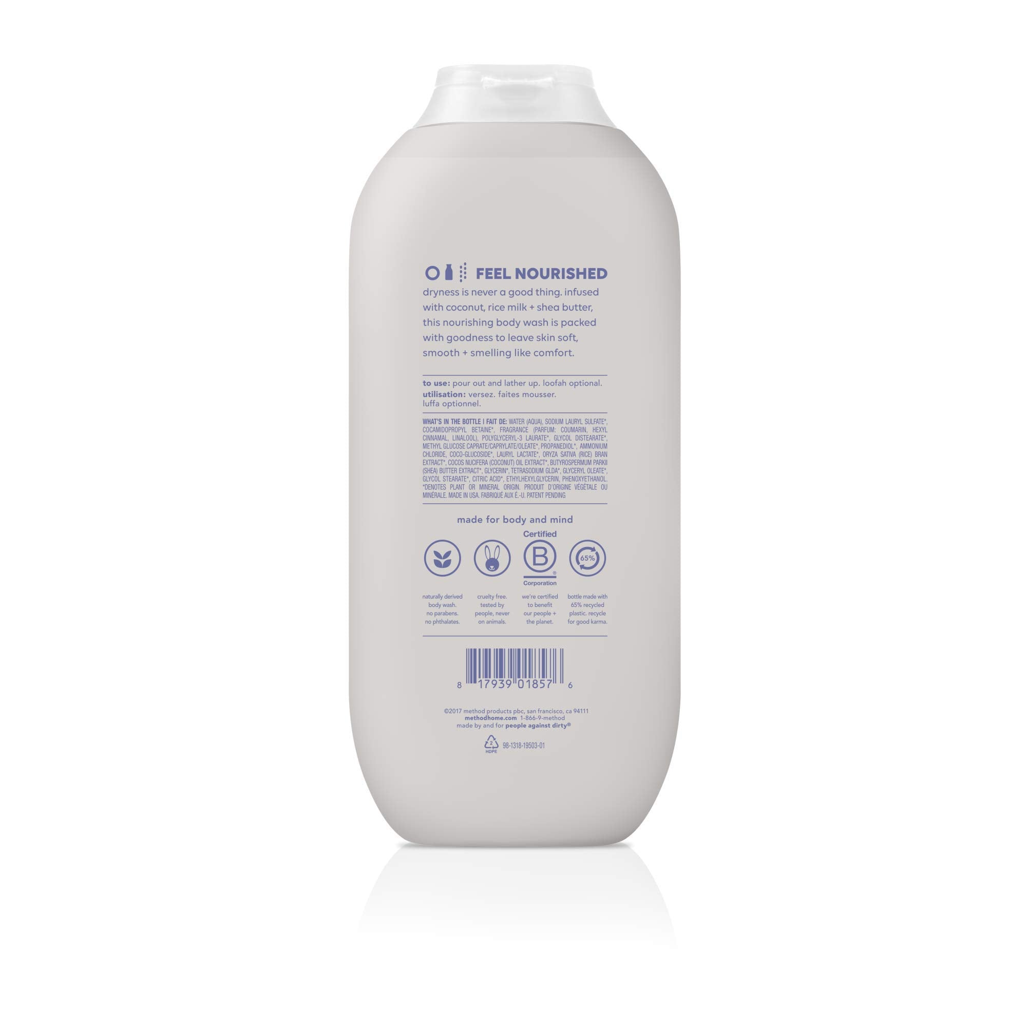 Method Method Body Wash, Simply Nourish, 18Oz, 2 Pack, Simply Nourish, 18 Fluid_Ounces