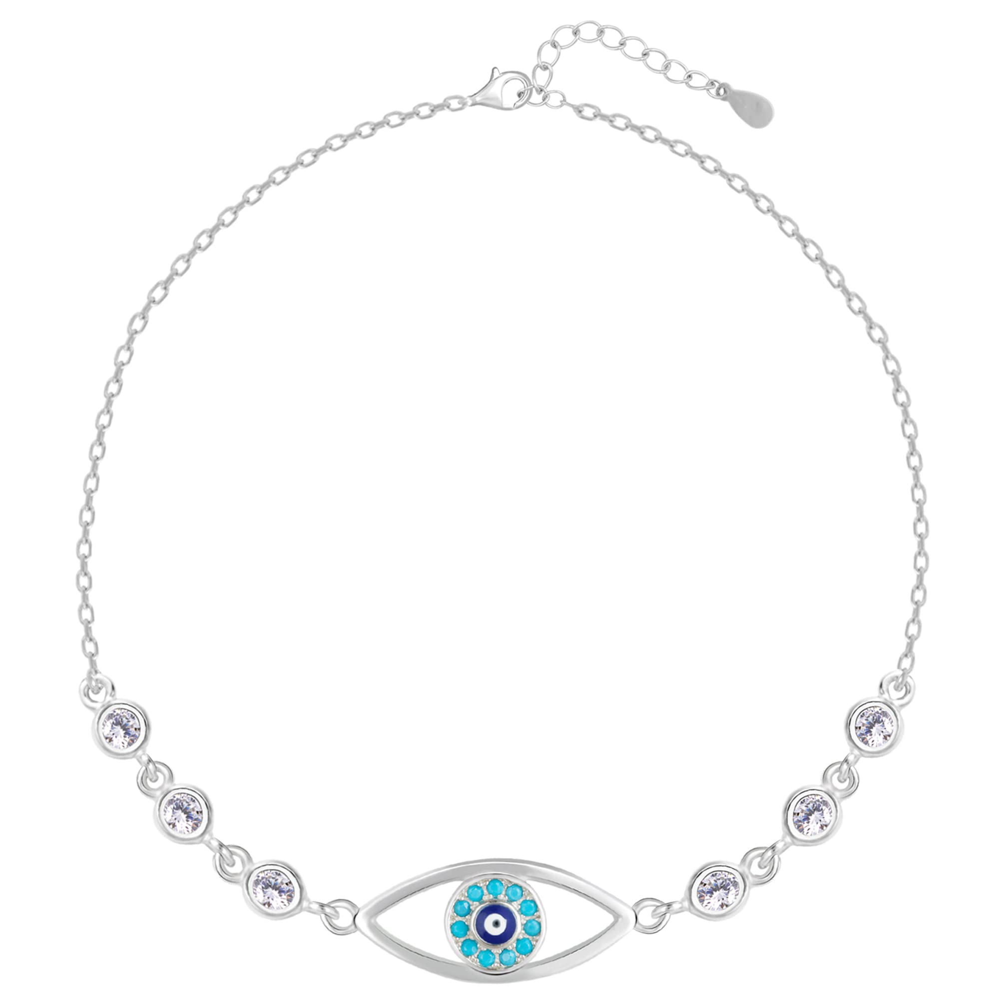 Giva 925 Silver Chary Eyes Bracelet, Adjustable | Gifts For Women And Girls | With Certificate Of Authenticity And 925 Stamp | 6
