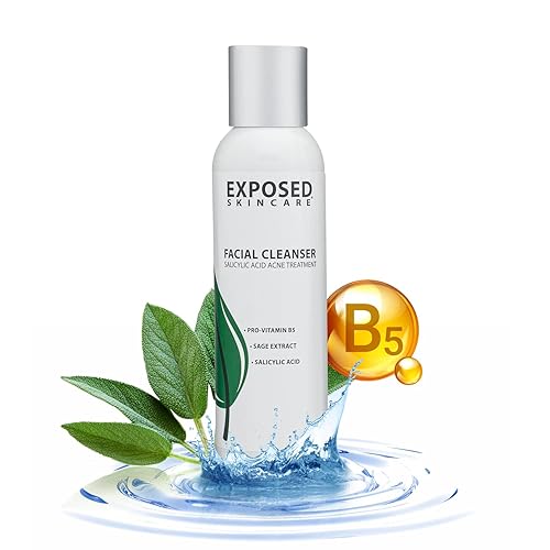 Exposed Skin Care Acne Facial Cleanser - Gentle Face Wash With Salicylic Acid For Acne Prone Skin - Pore Clarifying Acne Treatme