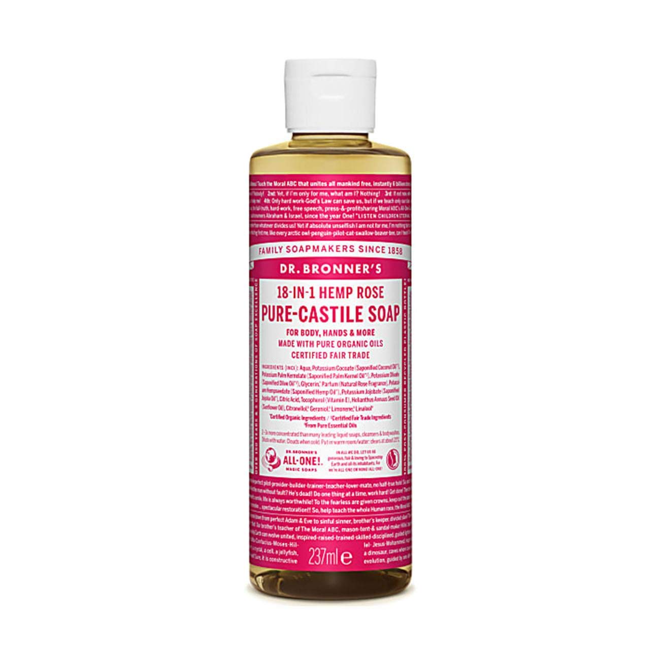 Dr Bronner  Rose Castile Liquid Soap | 236ml