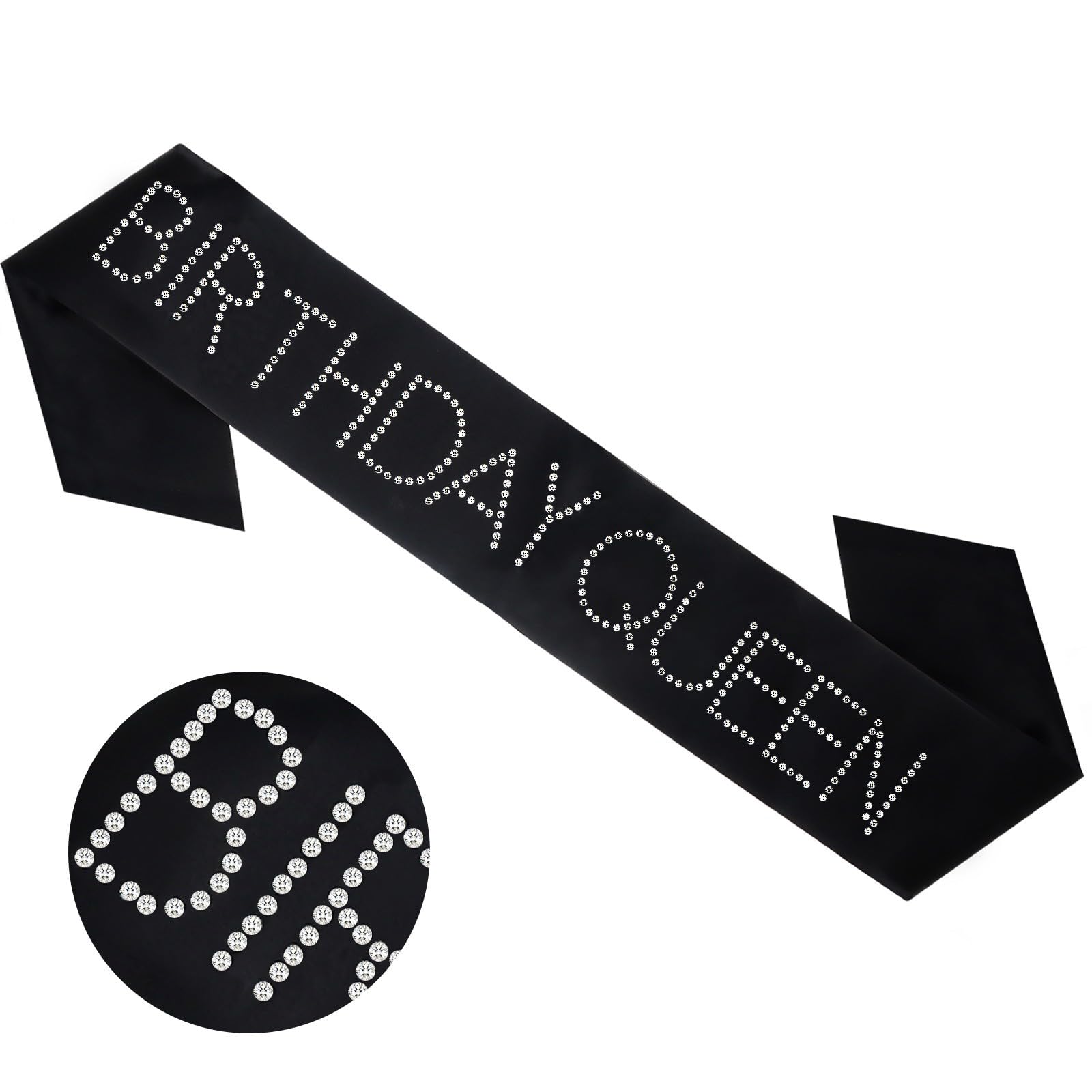 CIEHER Birthday Queen Sash Birthday Sashes for Women Girls Birthday Sash Rhinestones Birthday Girl Sash Birthday Gifts Birthday 
