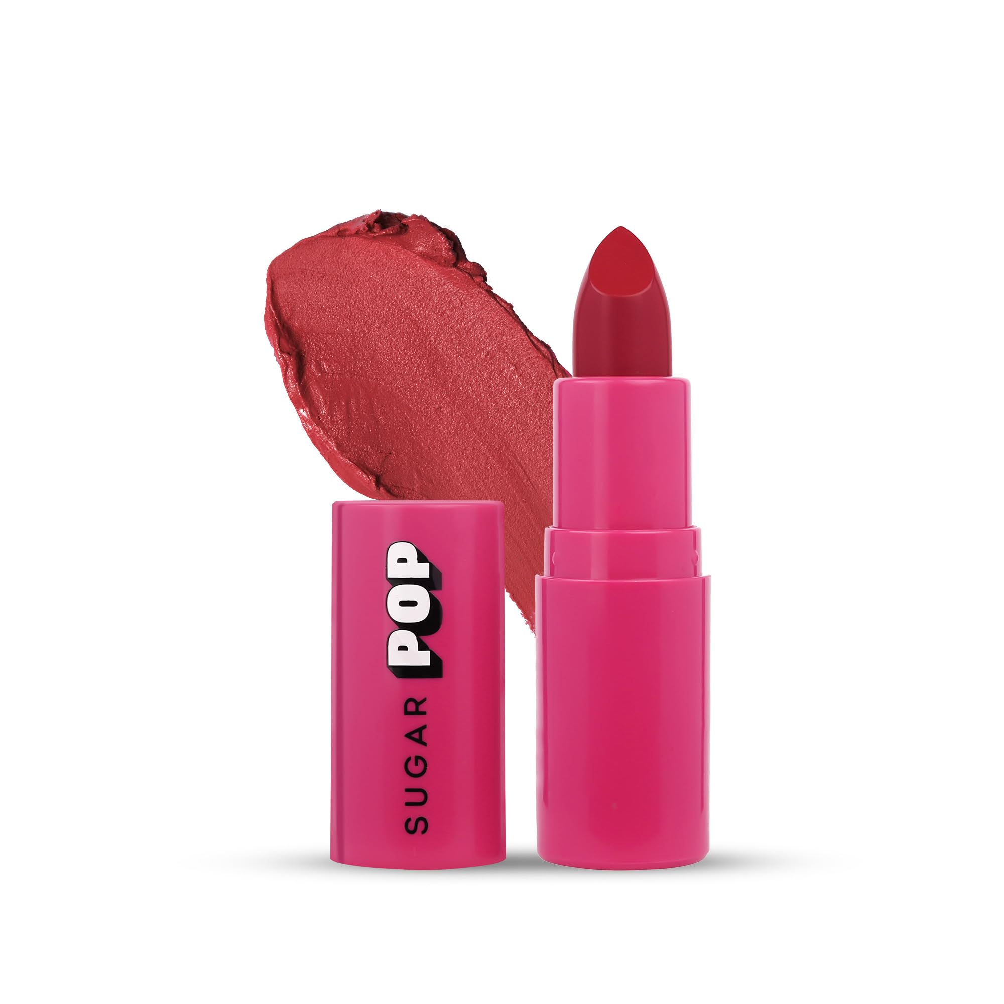 Sugar Pop Matte Lipstick | Longwear | Non-Drying | Rich Colour | Matte - 03 Scarlet
