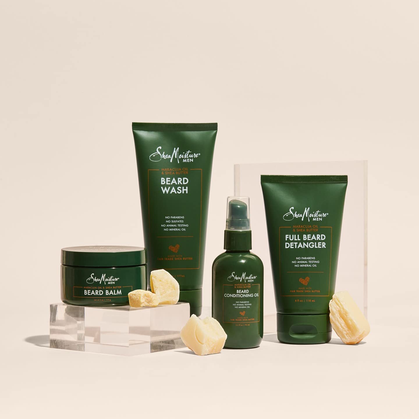 Sheamoisture Mens Skin Care, Beard Balm With Natural Ingredients, Shea Butter And Maracuja Oil To Shape, Smooth & Define Flawles