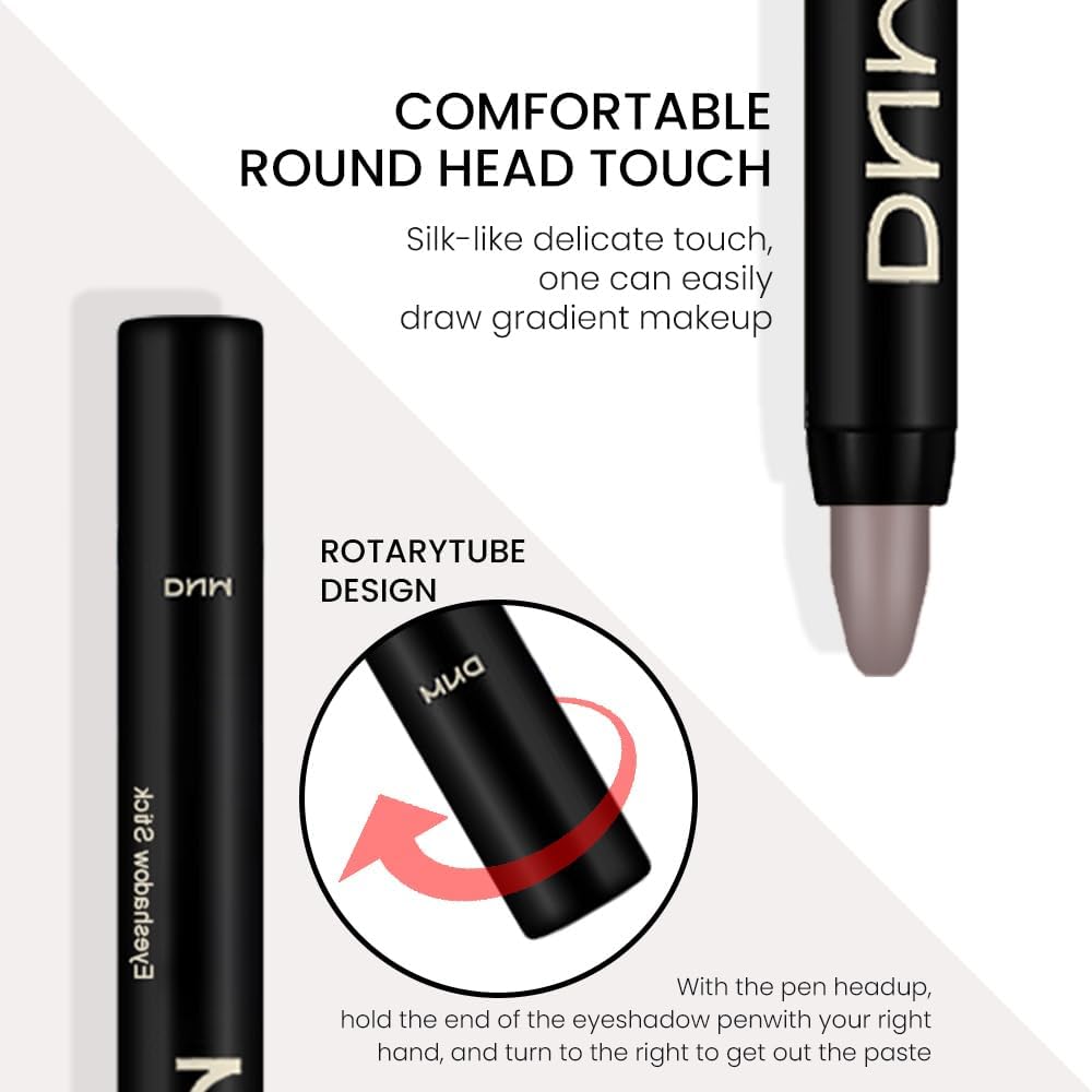 Evpct 2Pcs Cream Eyeshadow Sticks Set For Eyes Waterproof, Stone Matte Eye Shadow Stick Pencil Pen Bulk Sombras En Crema Para Oj