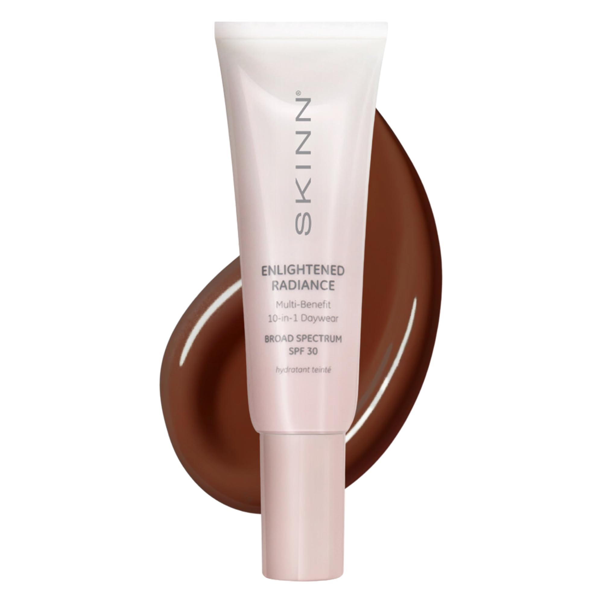 SKINN Enlightened Radiance 10-in-1 Tinted Sunscreen Broad Spectrum with SPF 30, (Deep) - Hydrating & Brightening Tinted Moisturi