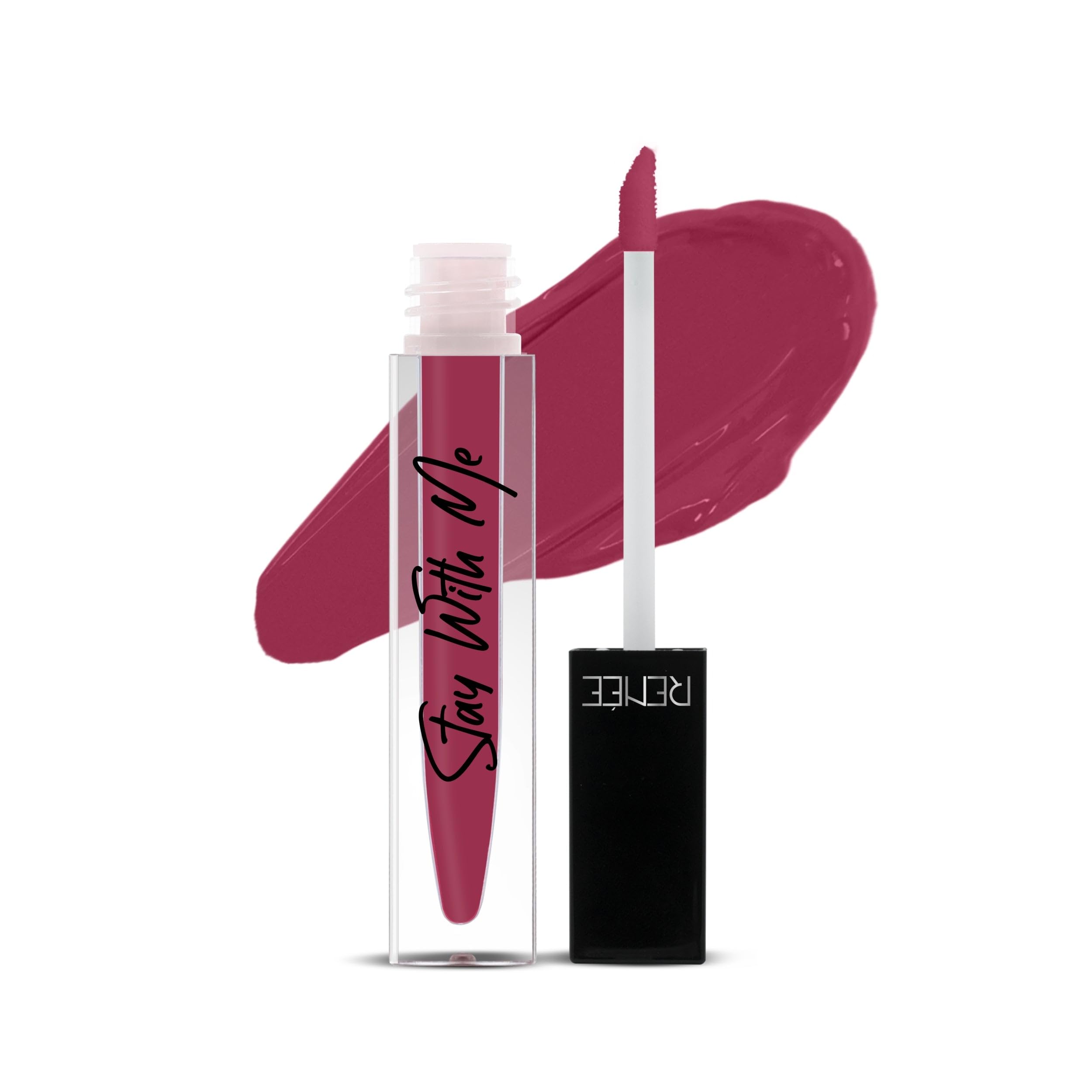 Renee Stay With Me Matte Lipstick - Dose Of Rose L Transfer Proof, Smudge & Waterproof | Long Stay L Highly Pigmented L Velvety,