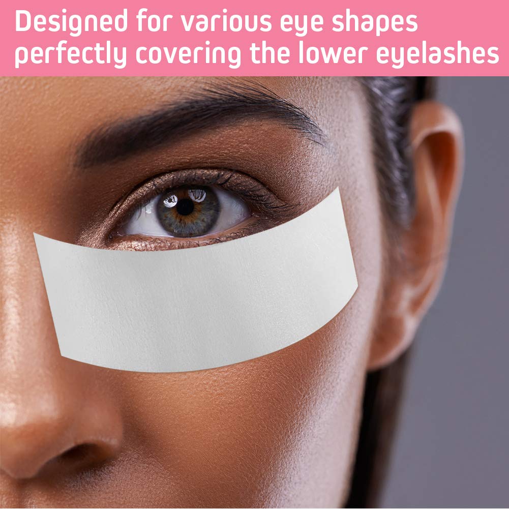 Foam Eye Pads Lash Extensions - Akissos 110 Pcs Pre Cut Medical Foam Tape Under Eye Pads Eyelash Extension Supplies Beauty Tools