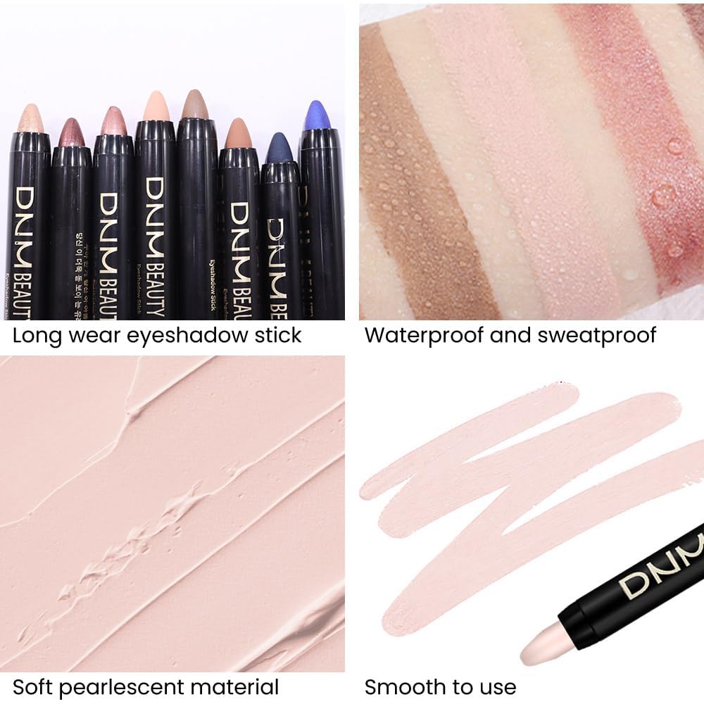 Evpct 2Pcs Cream Eyeshadow Sticks Set For Eyes Waterproof, Desert Matte Eye Shadow Stick Pencil Pen Bulk Sombras En Crema Para O