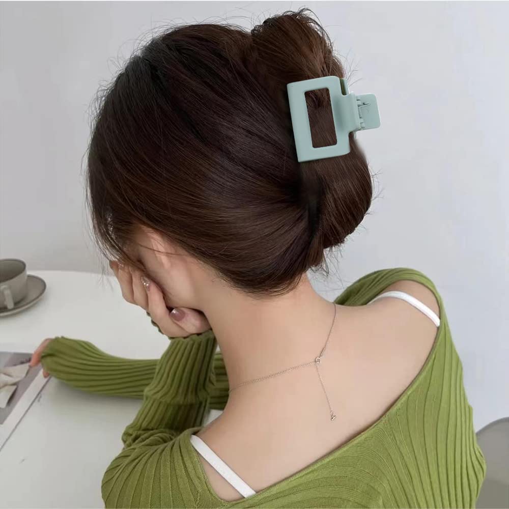 ATODEN Hair clips for Women 5Pcs Square claw clips for Thin Hair cute Hair clips Hair claws Small Matte Hair clips Hair Styling