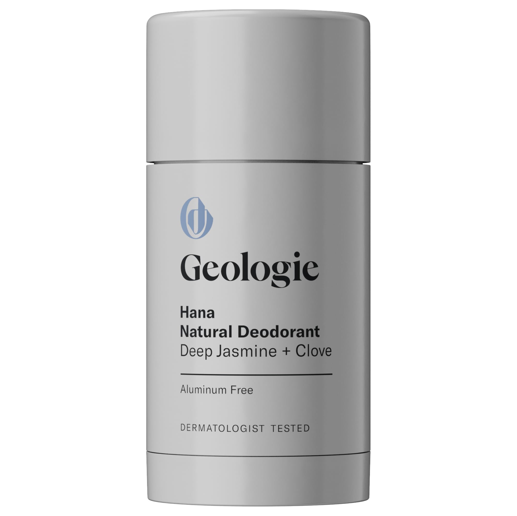 Geologie Hana Natural Deodorant | Jasmine + Clove Scent for Men & Women | Sensitive Skin Safe | Aluminum-Free, Baking Soda-Free,