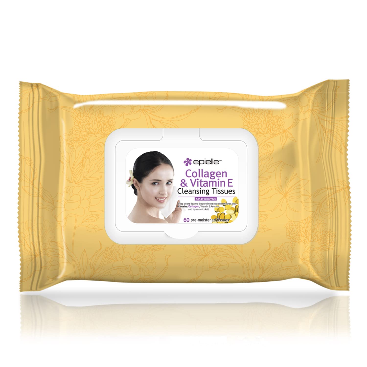 Epielle Og Makeup Remover Cleansing Wipes | Gentle For All Skin Types | Daily Facial Towelettes | Ideal Beauty Gift, Spa Day Set