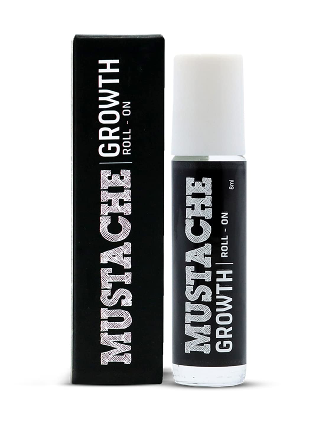 Beardo Mustache Growth Roll On 8 Ml | Stimulates Hair Follicles | Boosts Mustache Hair Growth | Goodness Of Almond & Coconut Oil