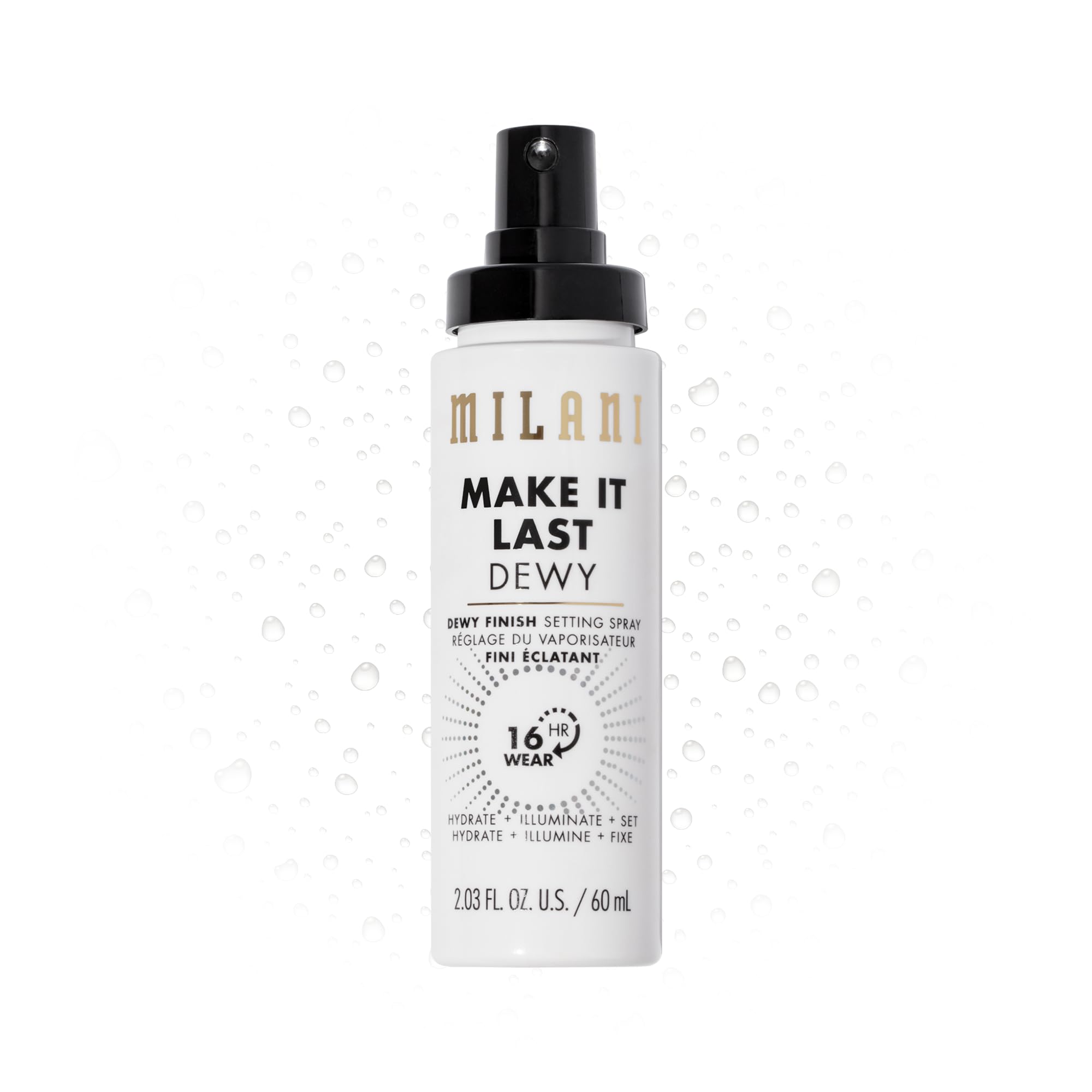 Milani Make It Dewy Setting Spray 3 In 1- Hydrate + Illuminate + Set (2.03 Fl. Oz.) Makeup Finishing Spray - Makeup Primer & Hyd