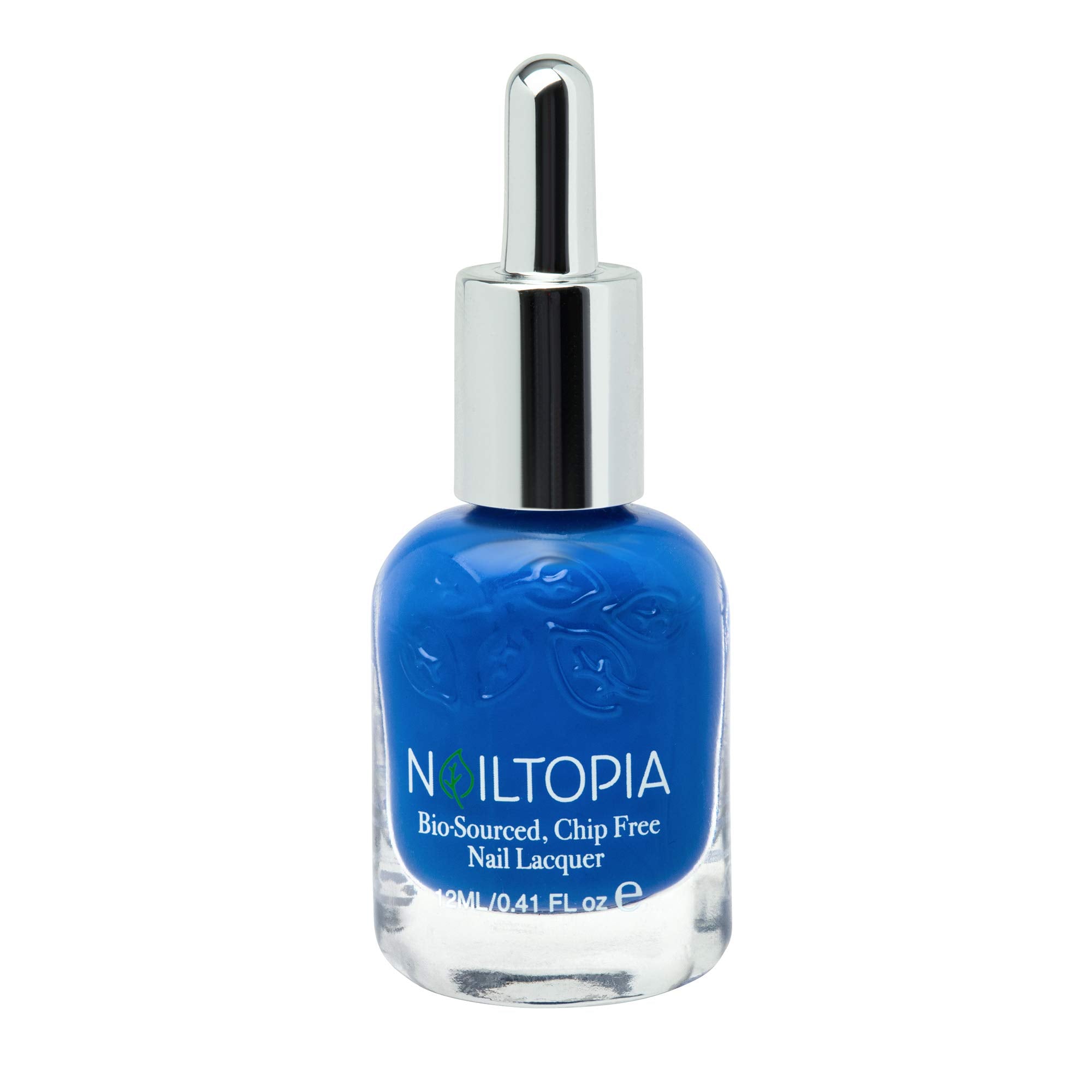 Nailtopia - Plant-Based Chip Free Nail Lacquer - Non Toxic, Bio-Sourced, Long-Lasting, Strengthening Polish - Indigo To Ibiza (O