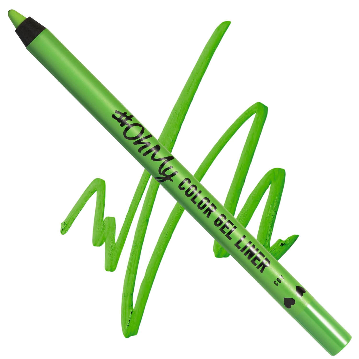 Lamel Ohmy Color Gel Eyeliner Pencil - Long Lasting, Waterproof Eyeliner - Vibrant Colored Eyeliner, Highly-Pigmented - Green Ey