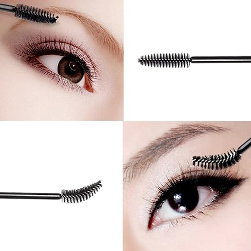g2PLUS Disposable Eyelash Mascara Brushes Wands Applicator Makeup Kits 100 Pack Eyelash Spoolies Eyelashes Brush for Eyelash Ext