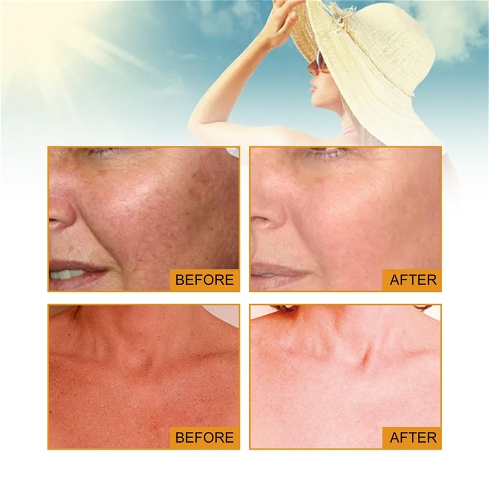 Tinted Sunscreen For Face SPF 50, 2 PCS Universal Protector Solar 50 Moisturizer, Hydrating Sun Essence Face Sunscreen, UV Defen