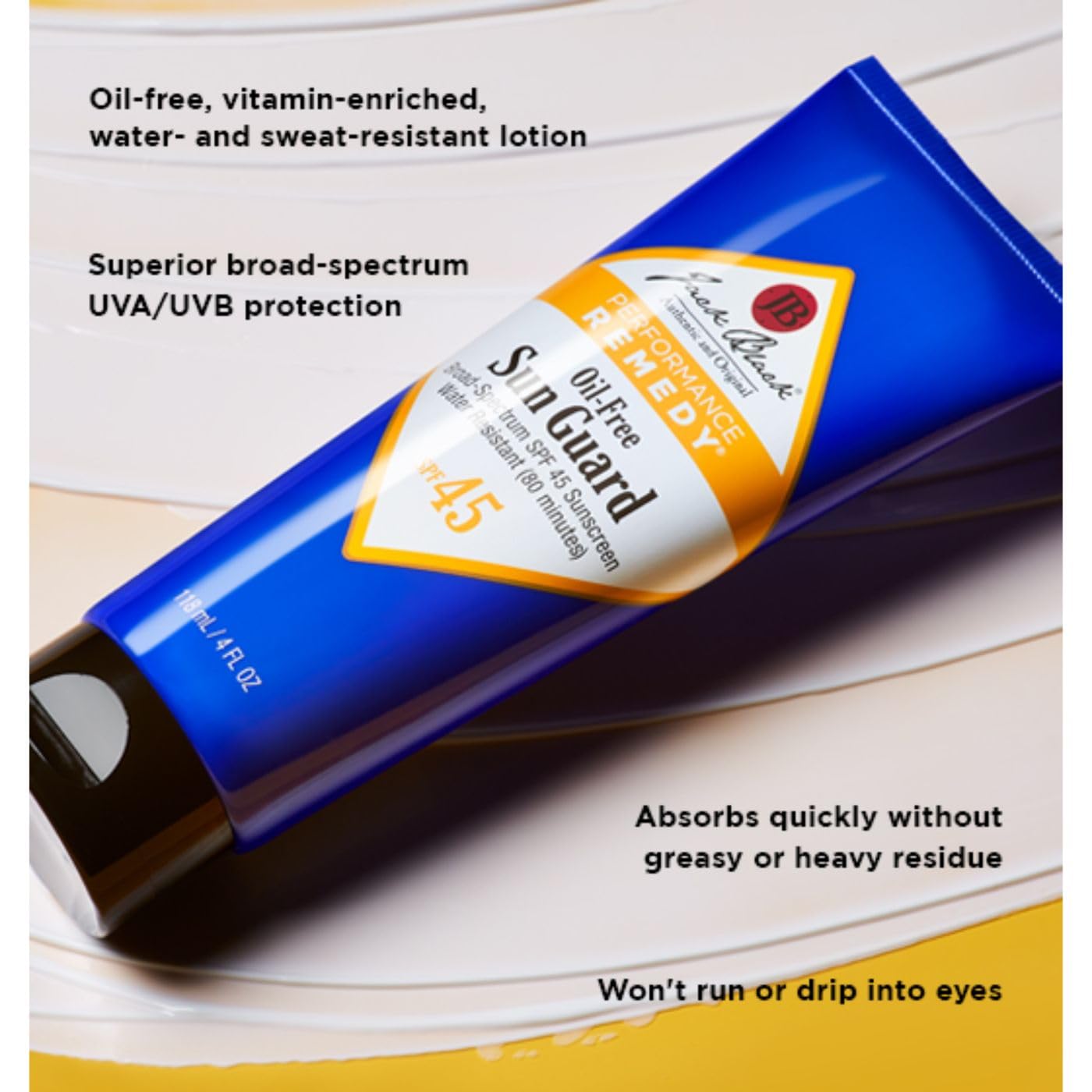 Jack Black Sun Guard Sunscreen Spf 45 Oil-Free & Very Water Resistant, 1.5 Fl Oz
