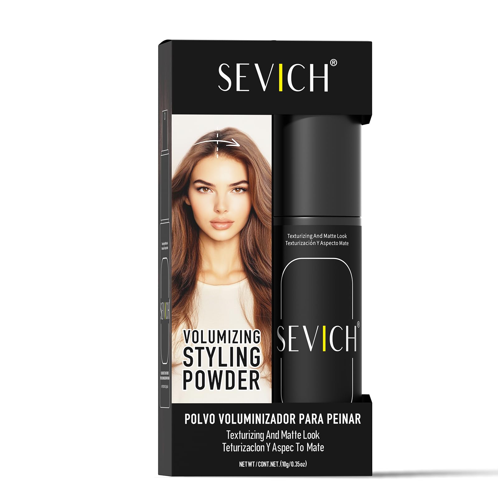 SEVICH Volumizing Styling Powder Spray 10g  Texture Powder for Instant Root Lift & Matte Finish, Oil Control Hair Products for 