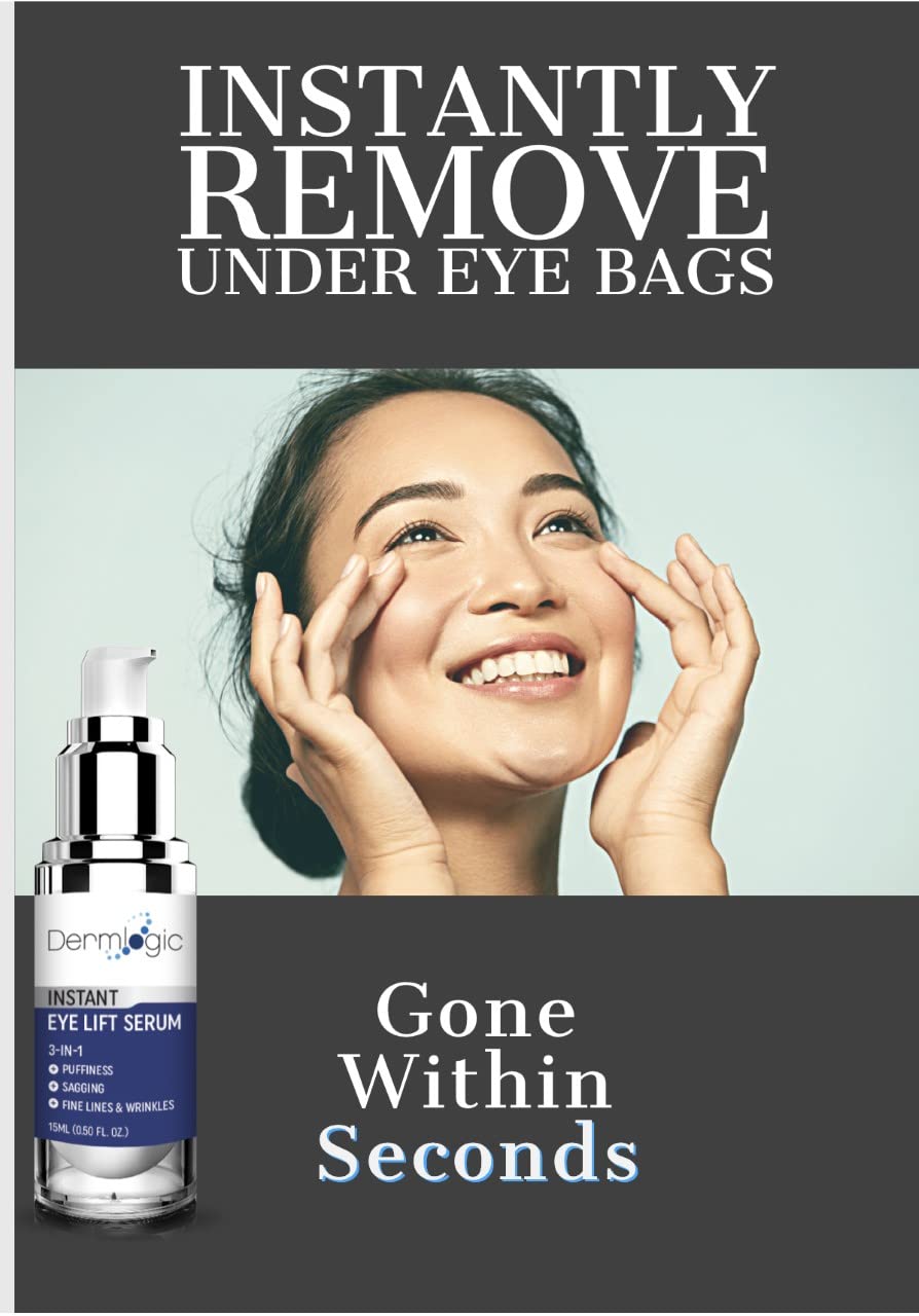 Under Eye Puffiness & Dark Circles Rapid Treatment- Instantly Reduces The Appearance Of Puffy Eye Bags, Crows Feet, & Sagging Sk