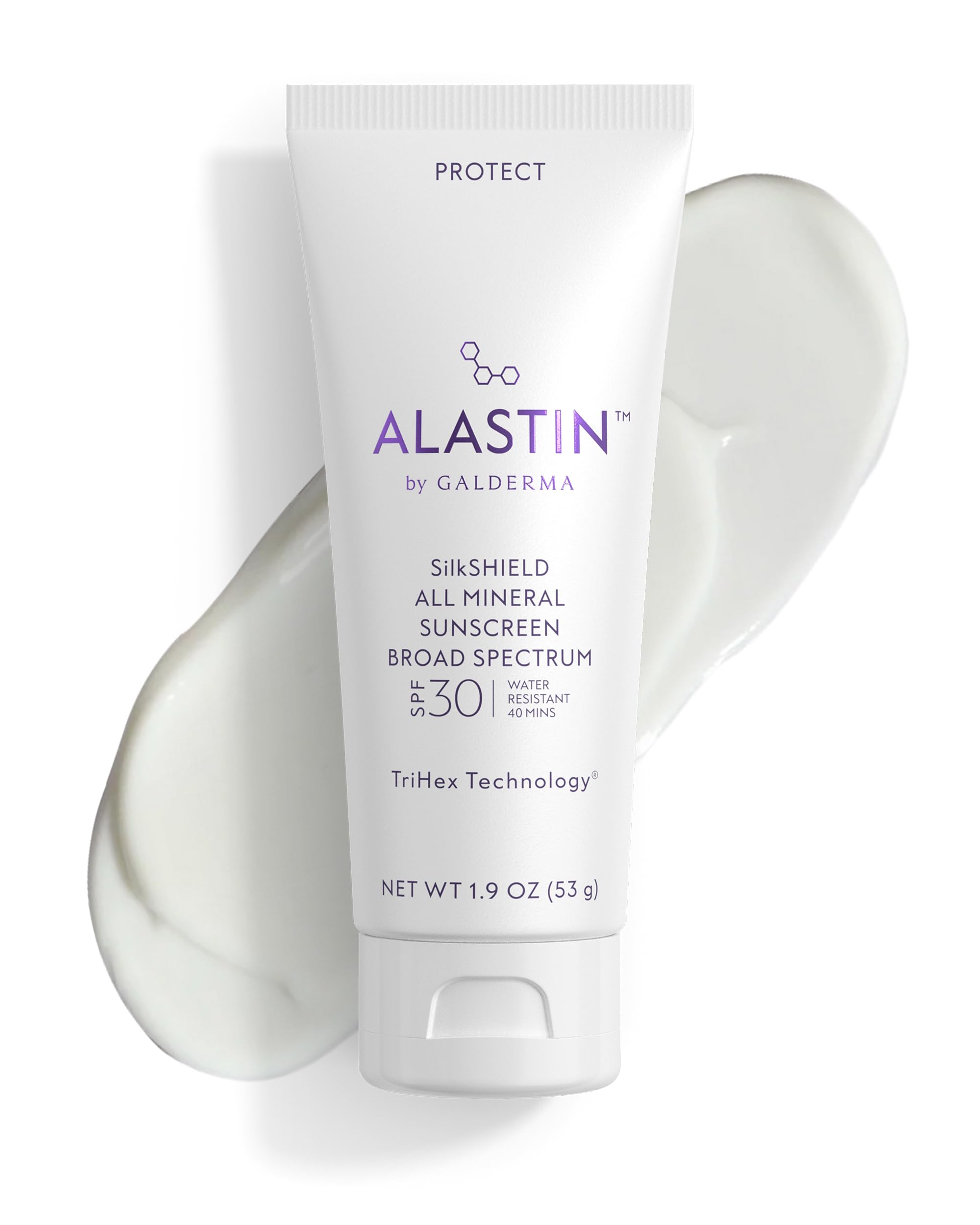 ALASTIN Skincare SilkSHIELD Mineral Sunscreen for Face SPF 30 (1.9 oz) | Lightweight Sunblock Lotion | Daily Moisturizer | Fragr