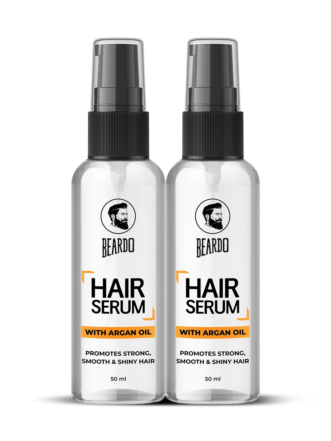 Beardo Hair Serum (50 Ml X 2) | Serum For Men | Serum For Hair Smoothing | Argan Oil & Almond Oil | Adds Shine | Daily Use| For 